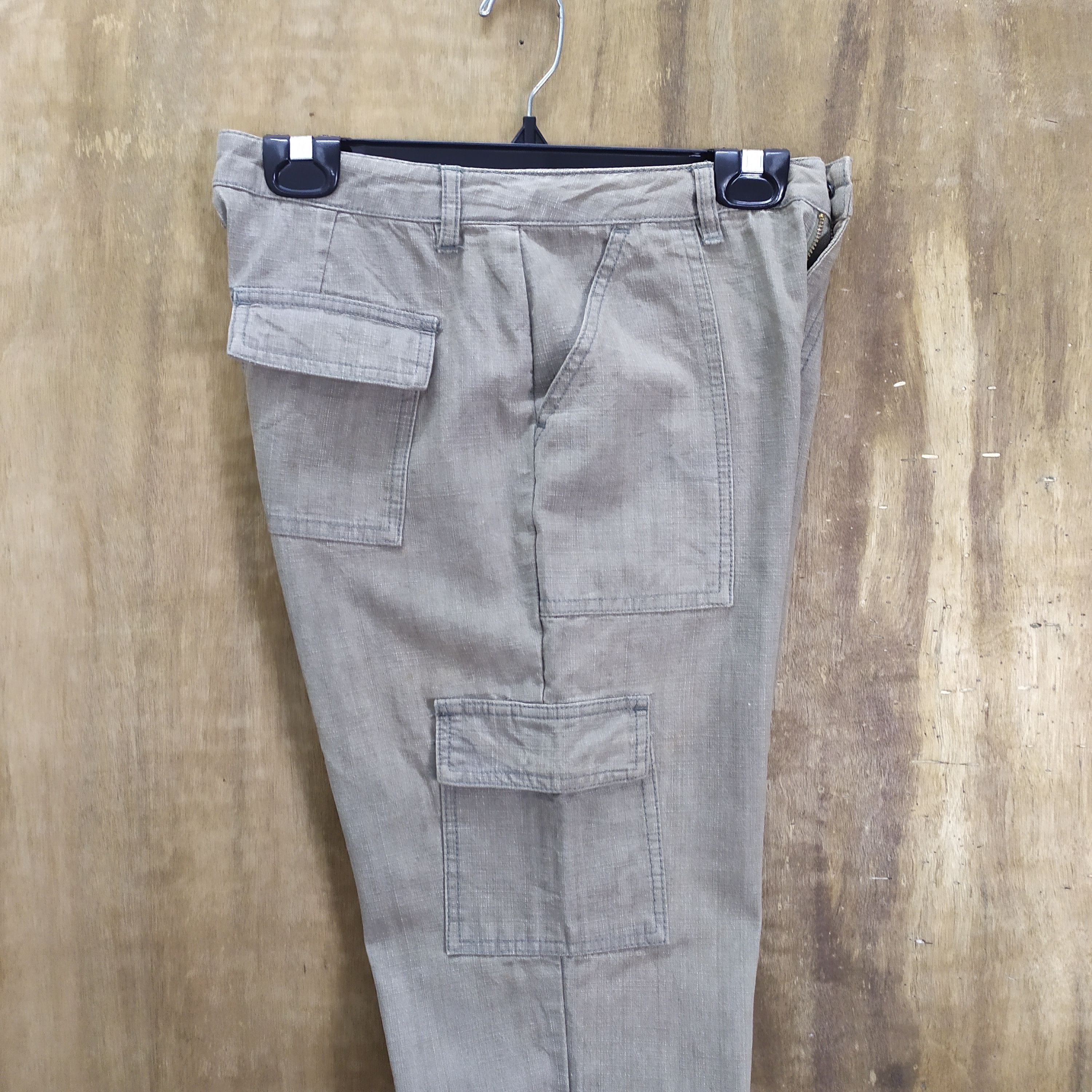 Japanese Brand STYLE BASIC FLARE CARGO PANTS Size US 27 - 13 Thumbnail