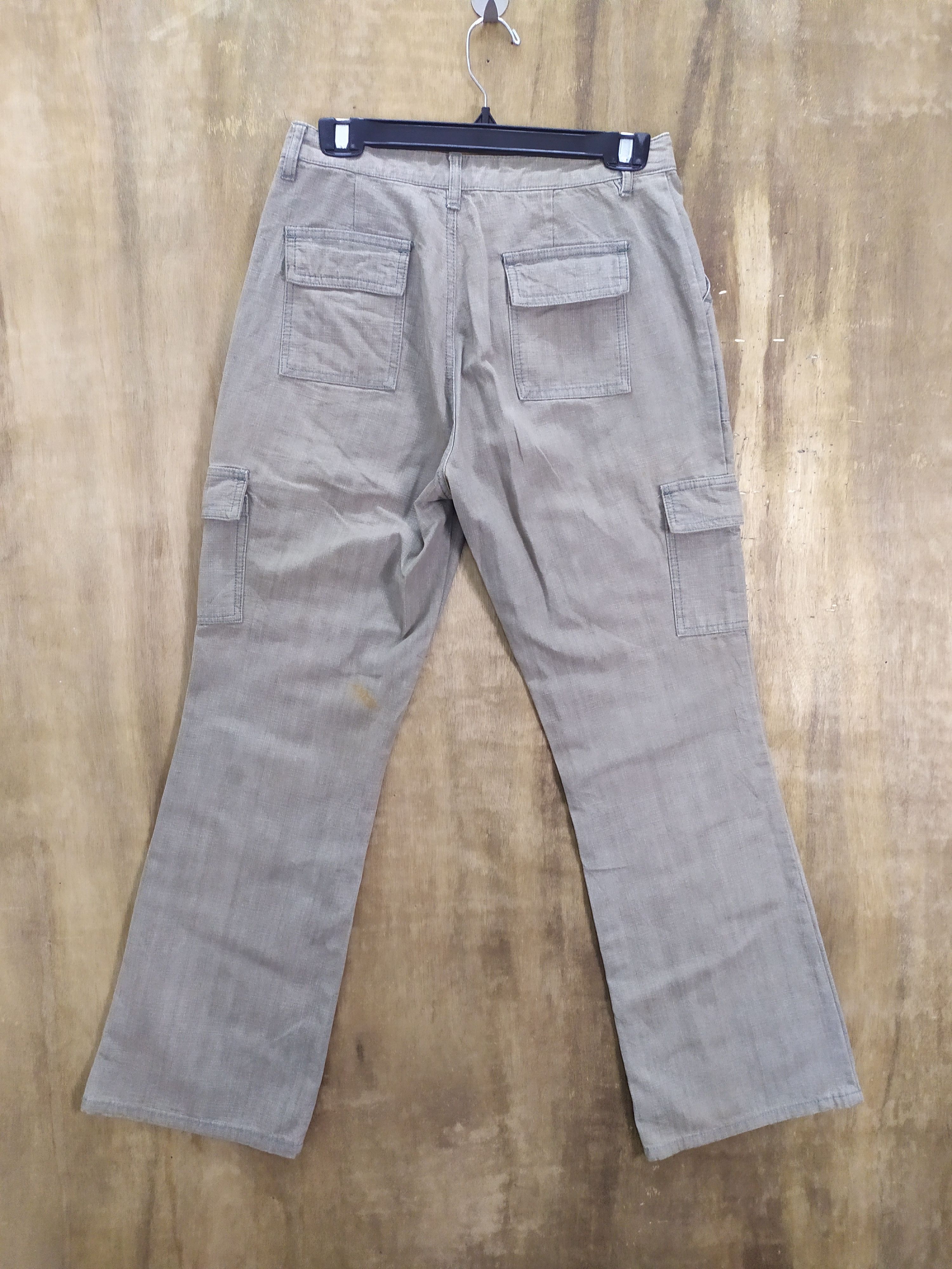 Japanese Brand STYLE BASIC FLARE CARGO PANTS Size US 27 - 19 Thumbnail