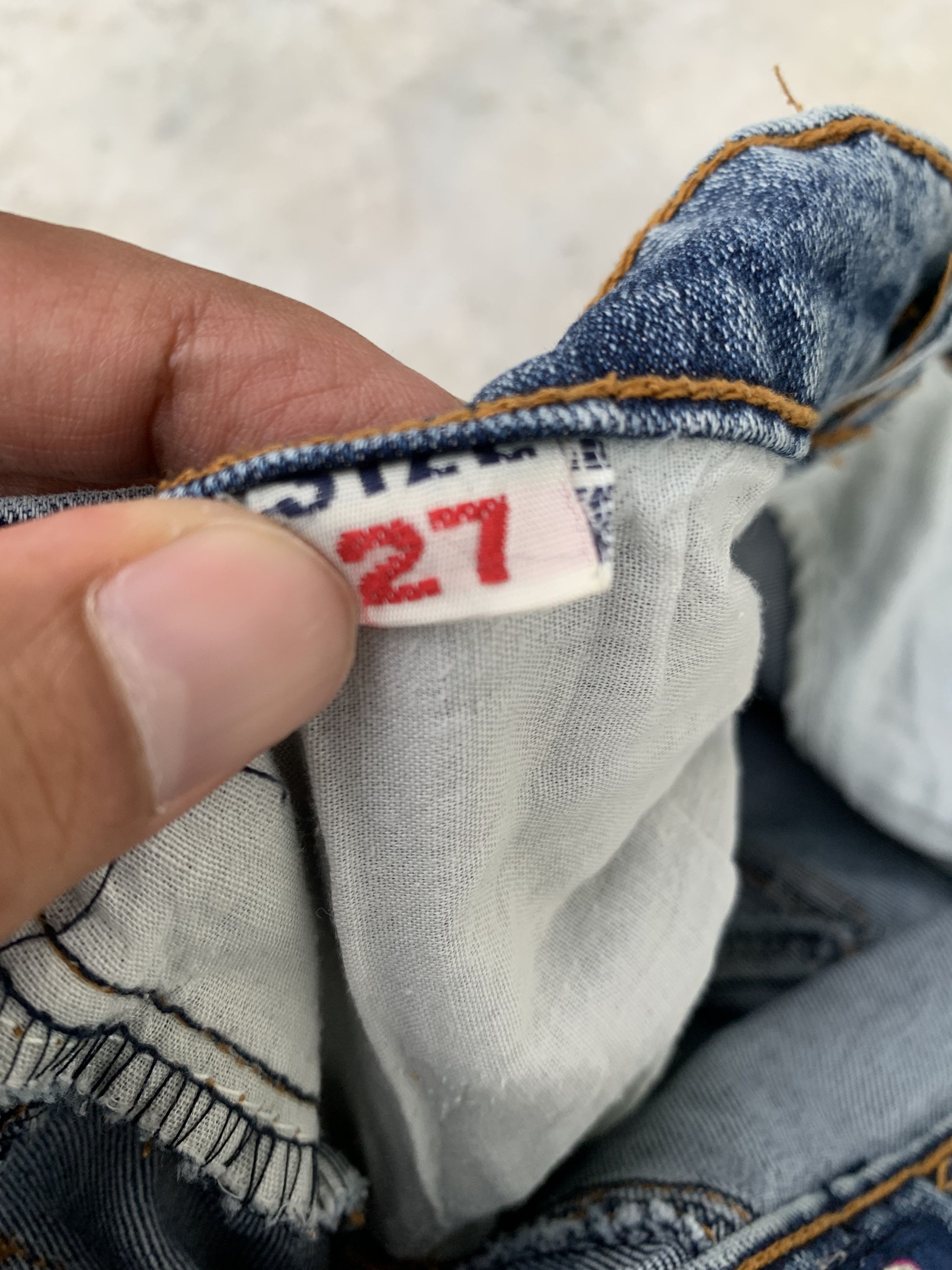 Japanese Brand Vintage DDZ Embroidered Flower Light Denim Jeans Stretchable Size 27" / US 4 / IT 40 - 16 Thumbnail