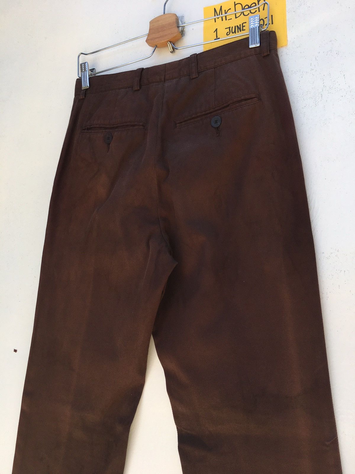 Dries Van Noten Dries Van Nouten Brown Cotton Casual Pant Size US 30 / EU 46 - 23 Thumbnail