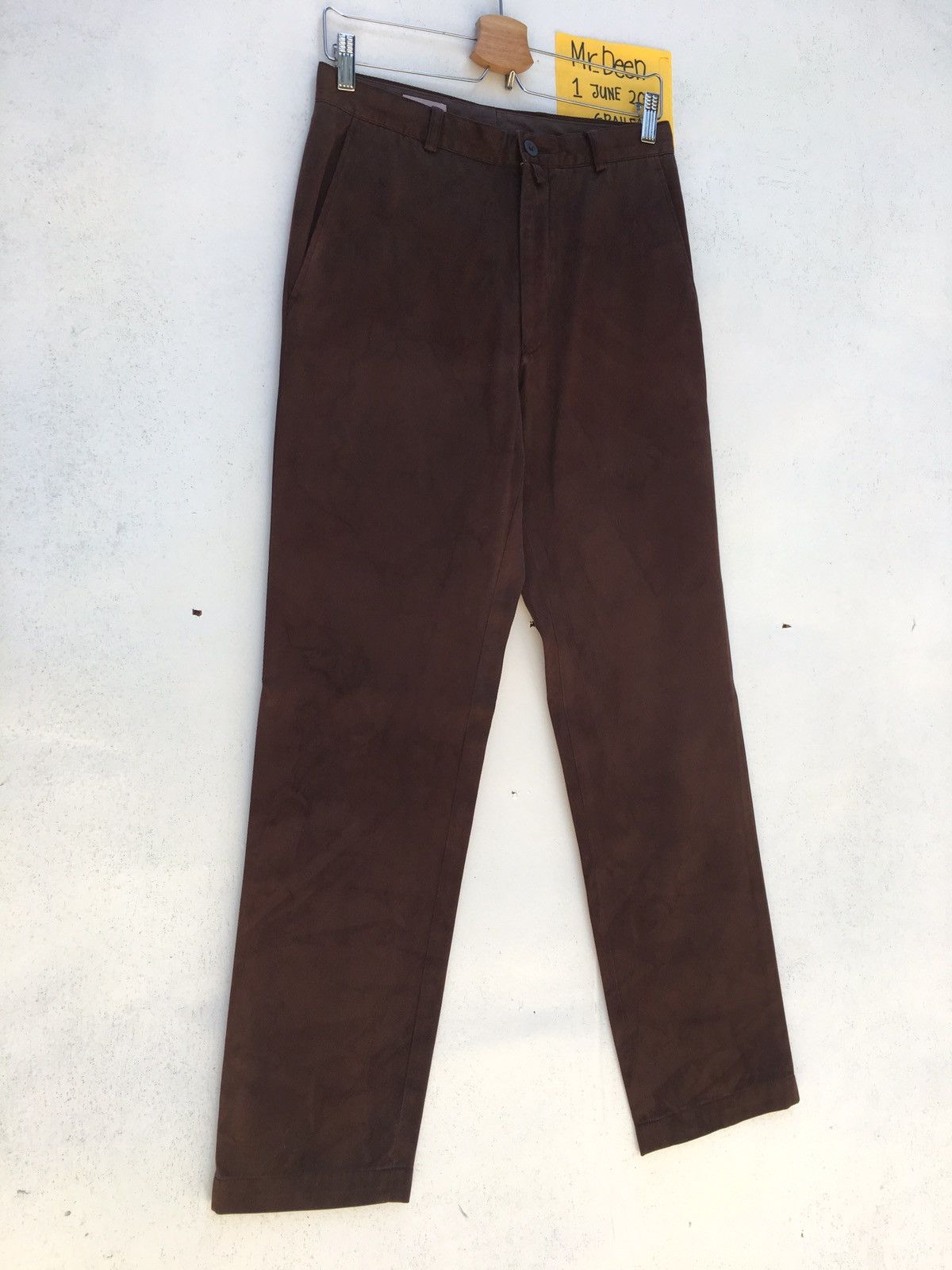 Dries Van Noten Dries Van Nouten Brown Cotton Casual Pant Size US 30 / EU 46 - 2 Thumbnail