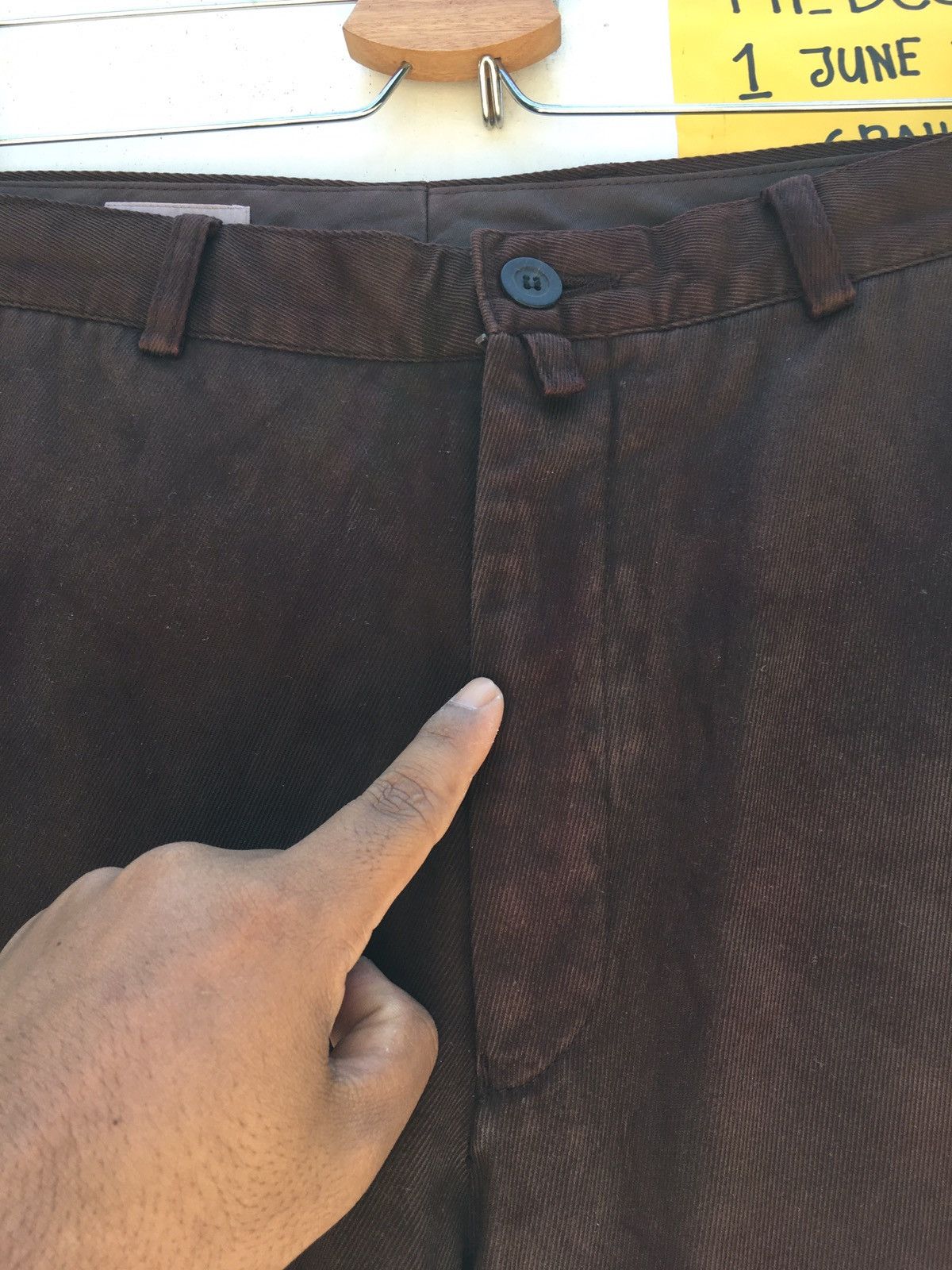 Dries Van Noten Dries Van Nouten Brown Cotton Casual Pant Size US 30 / EU 46 - 8 Thumbnail