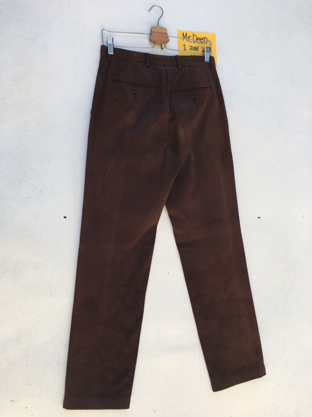 Dries Van Noten Dries Van Nouten Brown Cotton Casual Pant Size US 30 / EU 46 - 17 Thumbnail