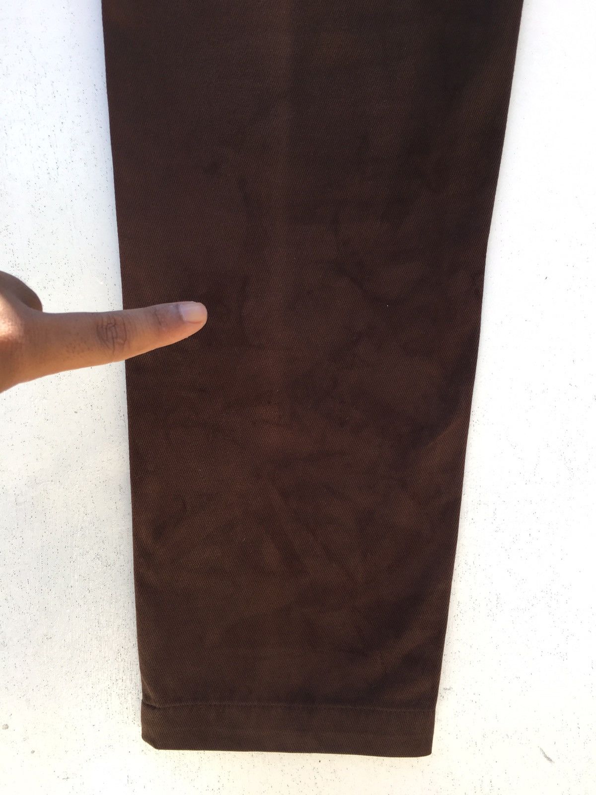 Dries Van Noten Dries Van Nouten Brown Cotton Casual Pant Size US 30 / EU 46 - 20 Thumbnail