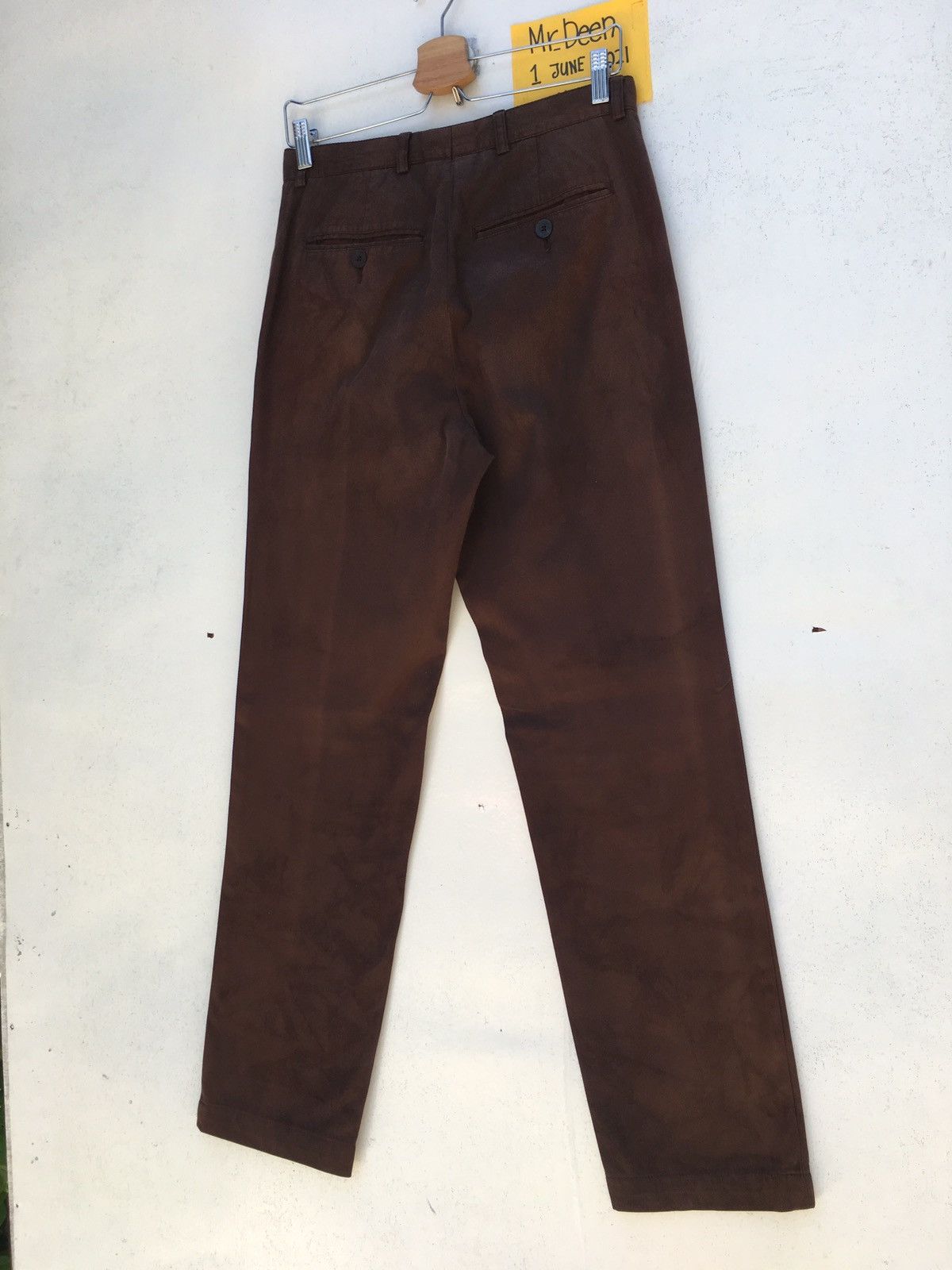Dries Van Noten Dries Van Nouten Brown Cotton Casual Pant Size US 30 / EU 46 - 18 Thumbnail