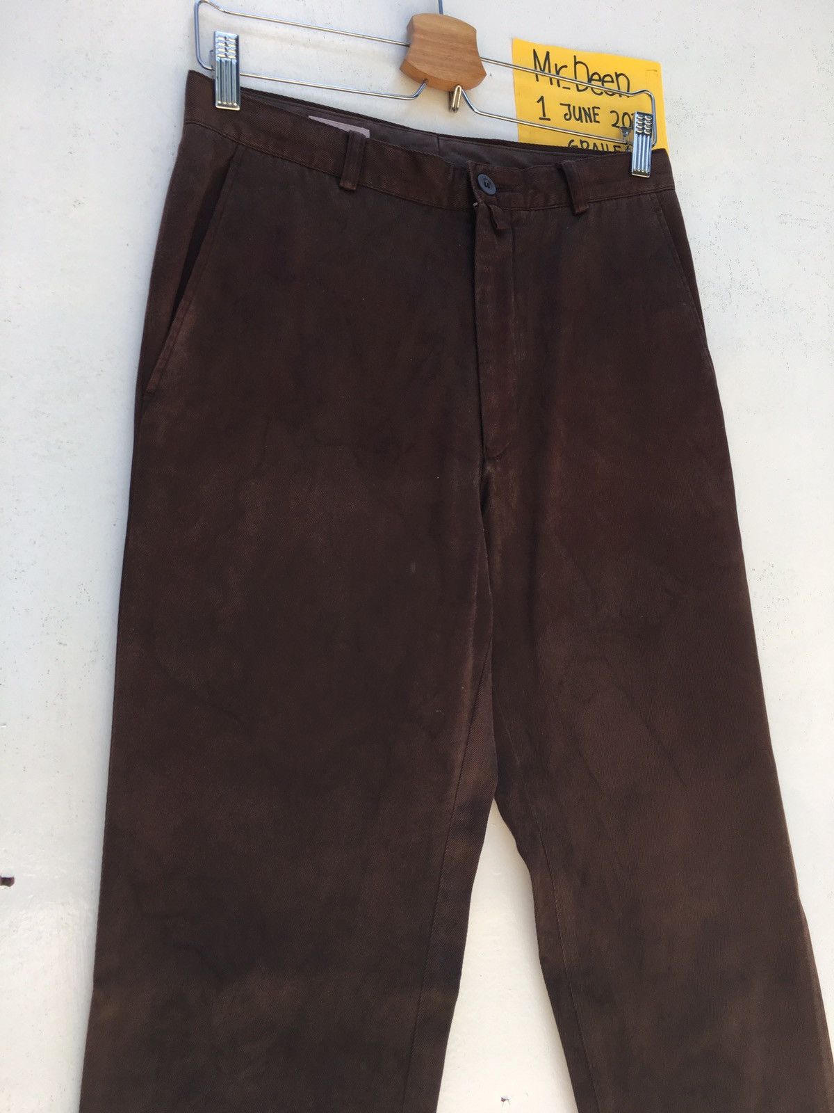 Dries Van Noten Dries Van Nouten Brown Cotton Casual Pant Size US 30 / EU 46 - 5 Thumbnail