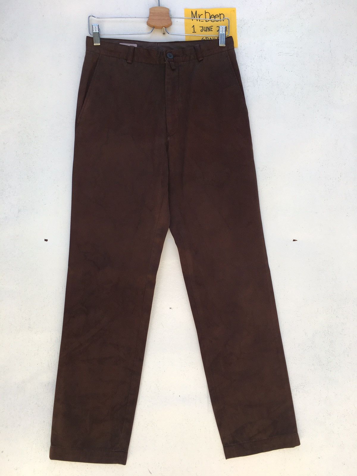 Dries Van Noten Dries Van Nouten Brown Cotton Casual Pant Size US 30 / EU 46 - 1 Thumbnail