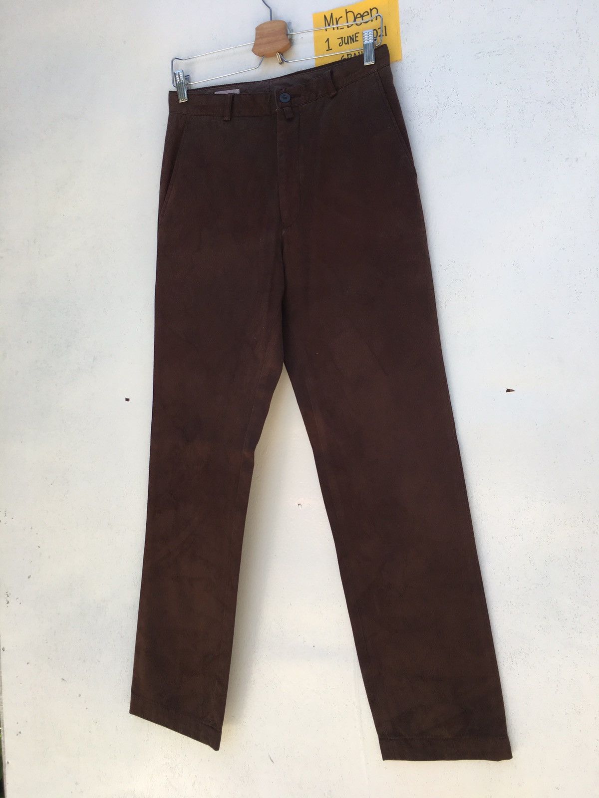 Dries Van Noten Dries Van Nouten Brown Cotton Casual Pant Size US 30 / EU 46 - 3 Thumbnail