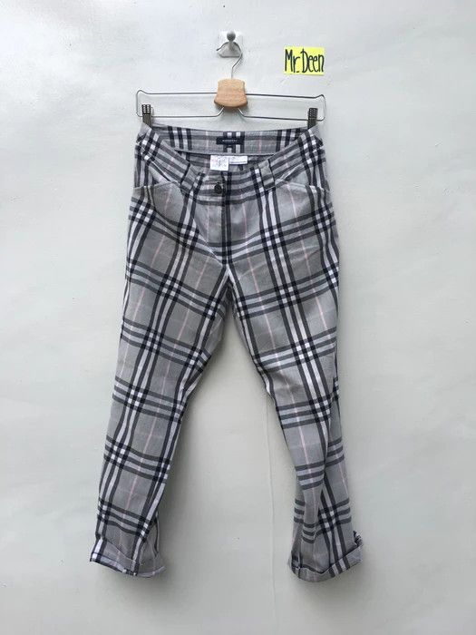 Burberry Burberry Nova Check Midi Slim Pants Size US 29 - 1 Thumbnail