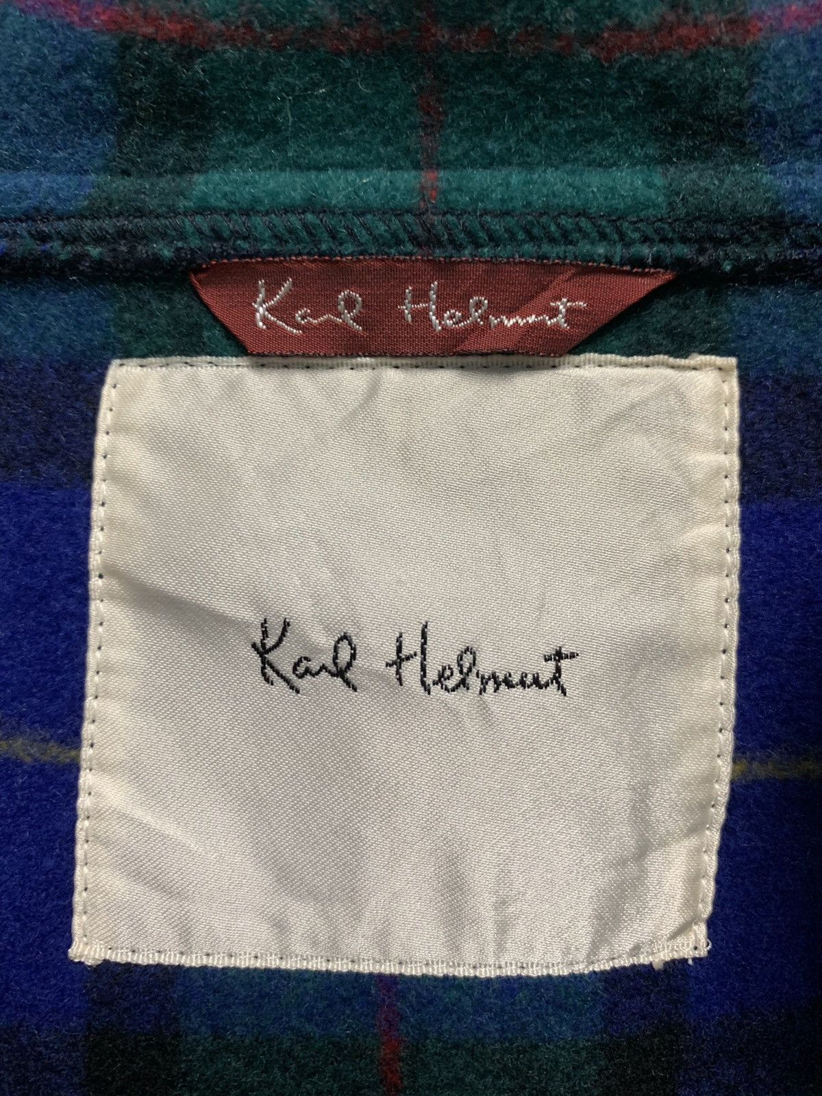 If Six Was Nine × Karl Helmut × Le Grande Bleu (L.G.B.) 🇯🇵Vintage Karl Helmut Kangaroo Pocket Pullover Wool Jacket Size US M / EU 48-50 / 2 - 4 Thumbnail