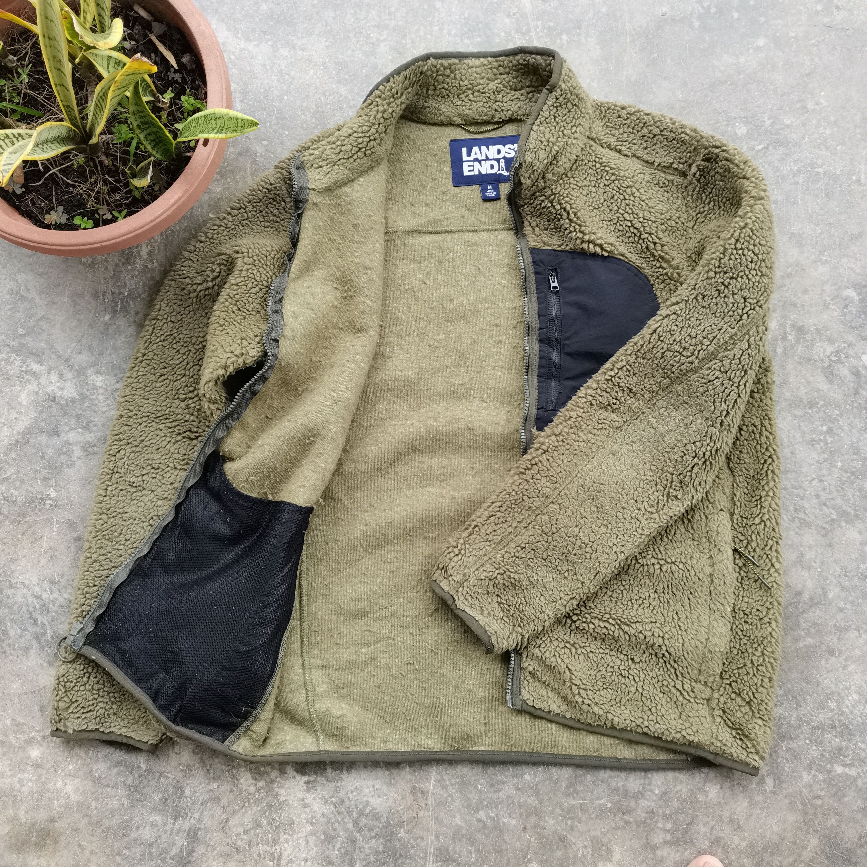 Japanese Brand × Lands' End LANDS' END Sherpa Fleece Jacket Size US M / EU 48-50 / 2 - 4 Thumbnail