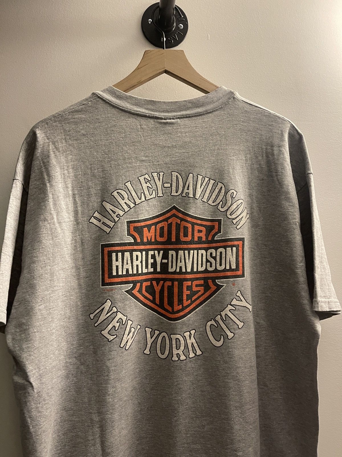 Harley Davidson 90s Harley Racing Crew New York City Shirt ERD WWC Grunge Size US XL / EU 56 / 4 - 4 Thumbnail
