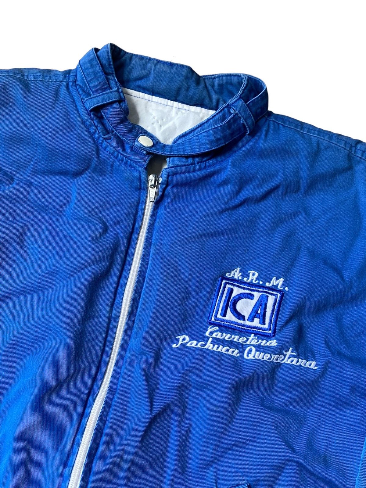 Vintage Vintage baggy crazy faded blue raspberry work jacket 1980s Size US L / EU 52-54 / 3 - 2 Thumbnail