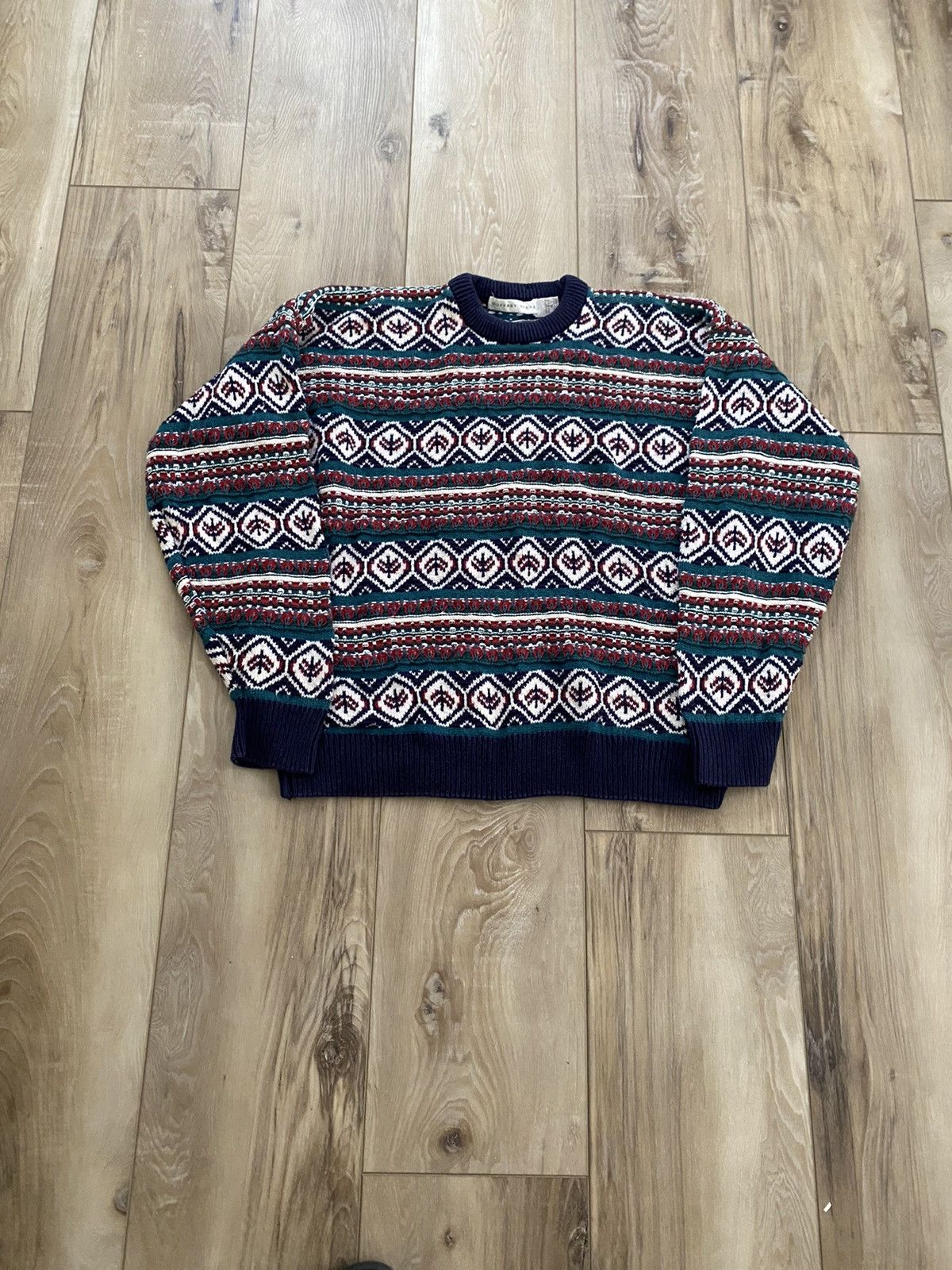 Vintage Vintage baggy 1990s abstract knitwear skater sweater Size US M / EU 48-50 / 2 - 1 Thumbnail