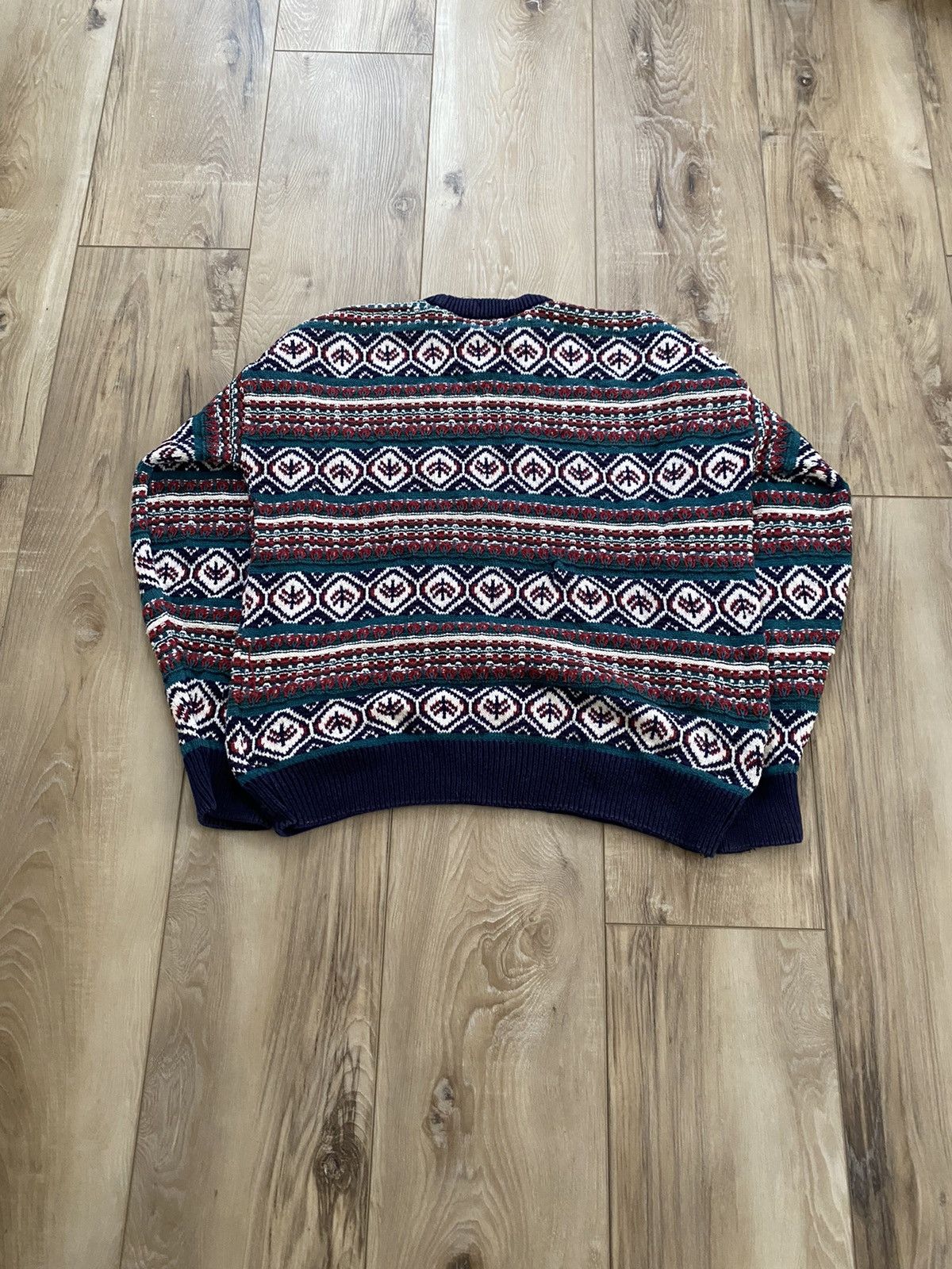 Vintage Vintage baggy 1990s abstract knitwear skater sweater Size US M / EU 48-50 / 2 - 3 Thumbnail