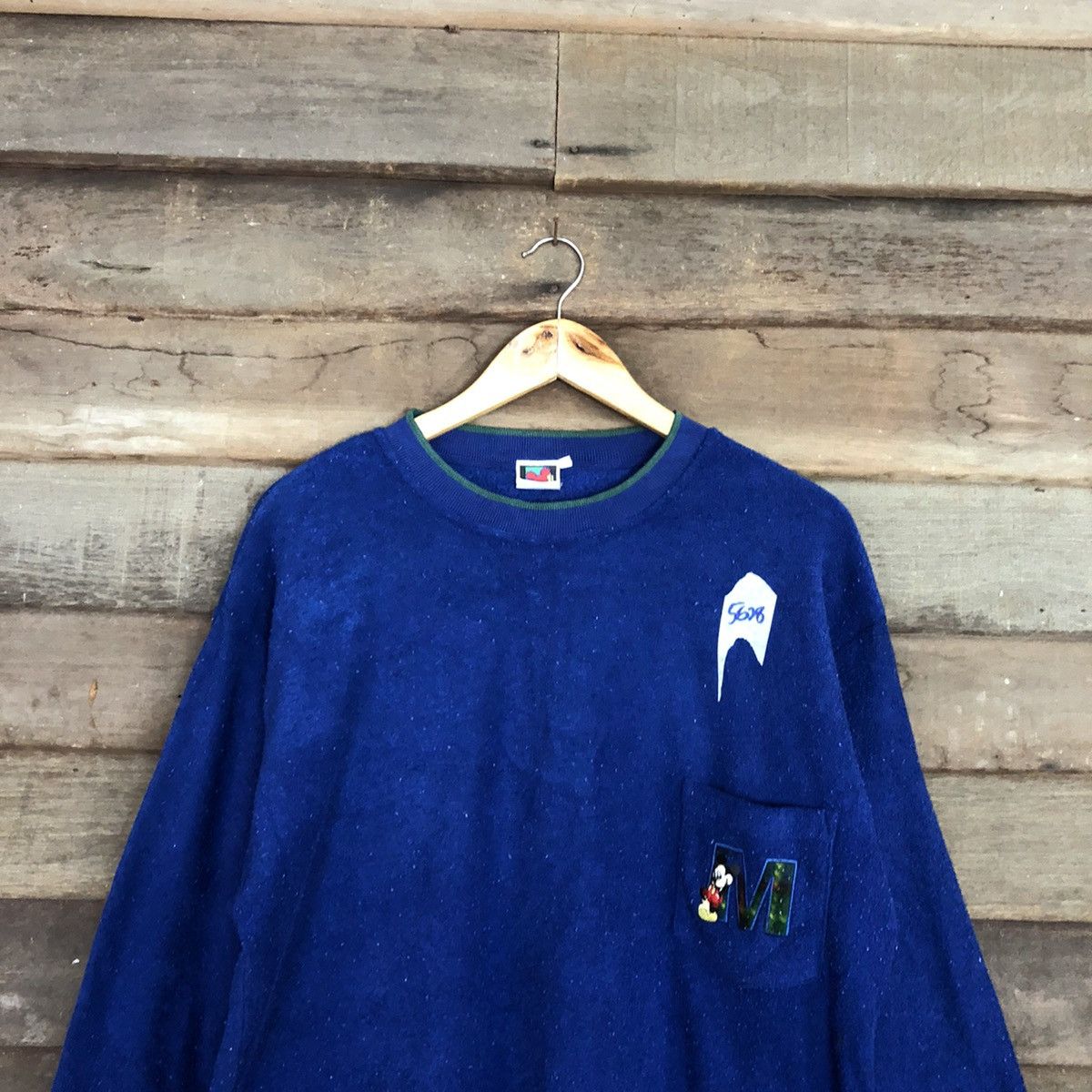 Disney × Mickey Mouse × Vintage Mickey Mouse Blue Sweatshirt nightwear #5628 Size US L / EU 52-54 / 3 - 9 Thumbnail