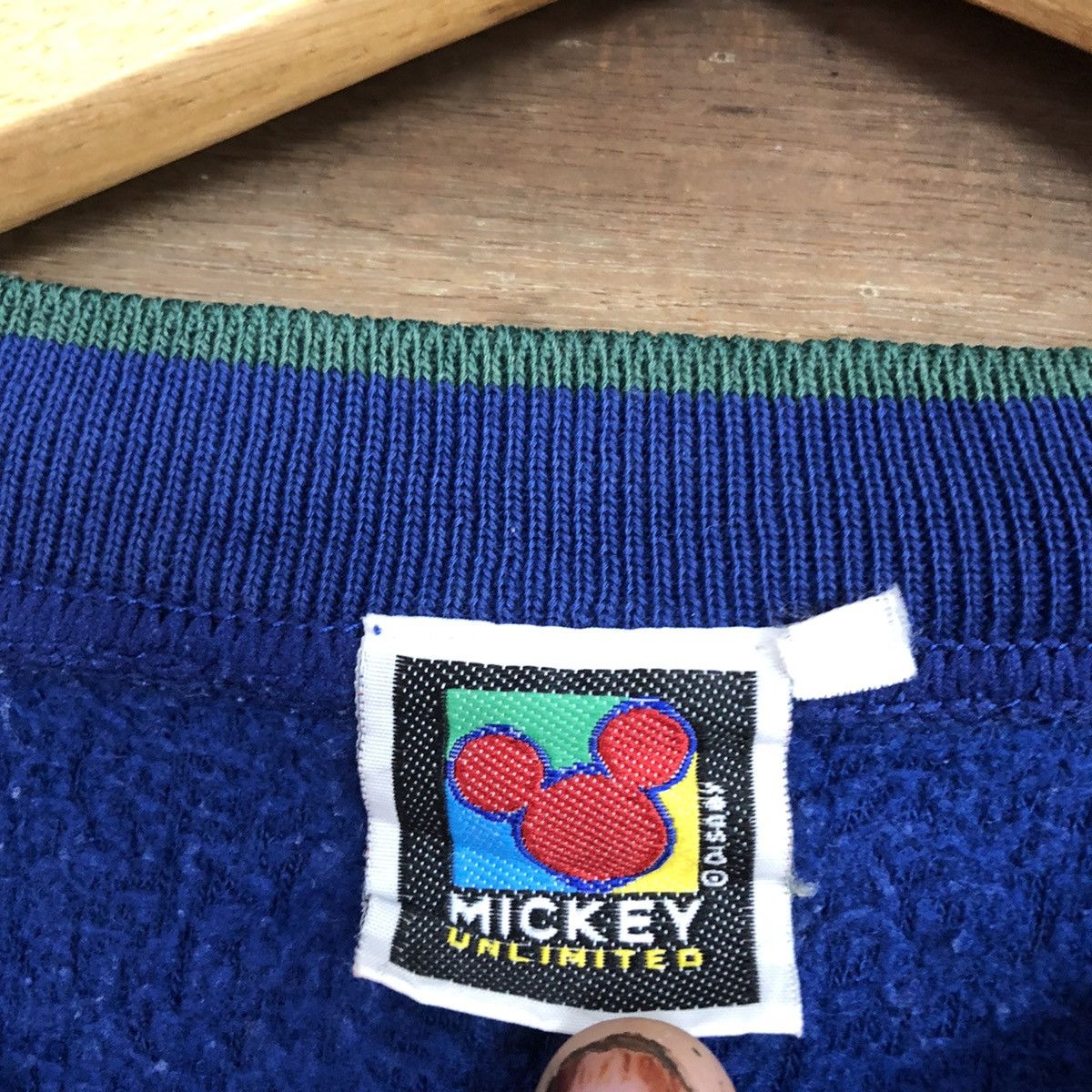 Disney × Mickey Mouse × Vintage Mickey Mouse Blue Sweatshirt nightwear #5628 Size US L / EU 52-54 / 3 - 12 Thumbnail