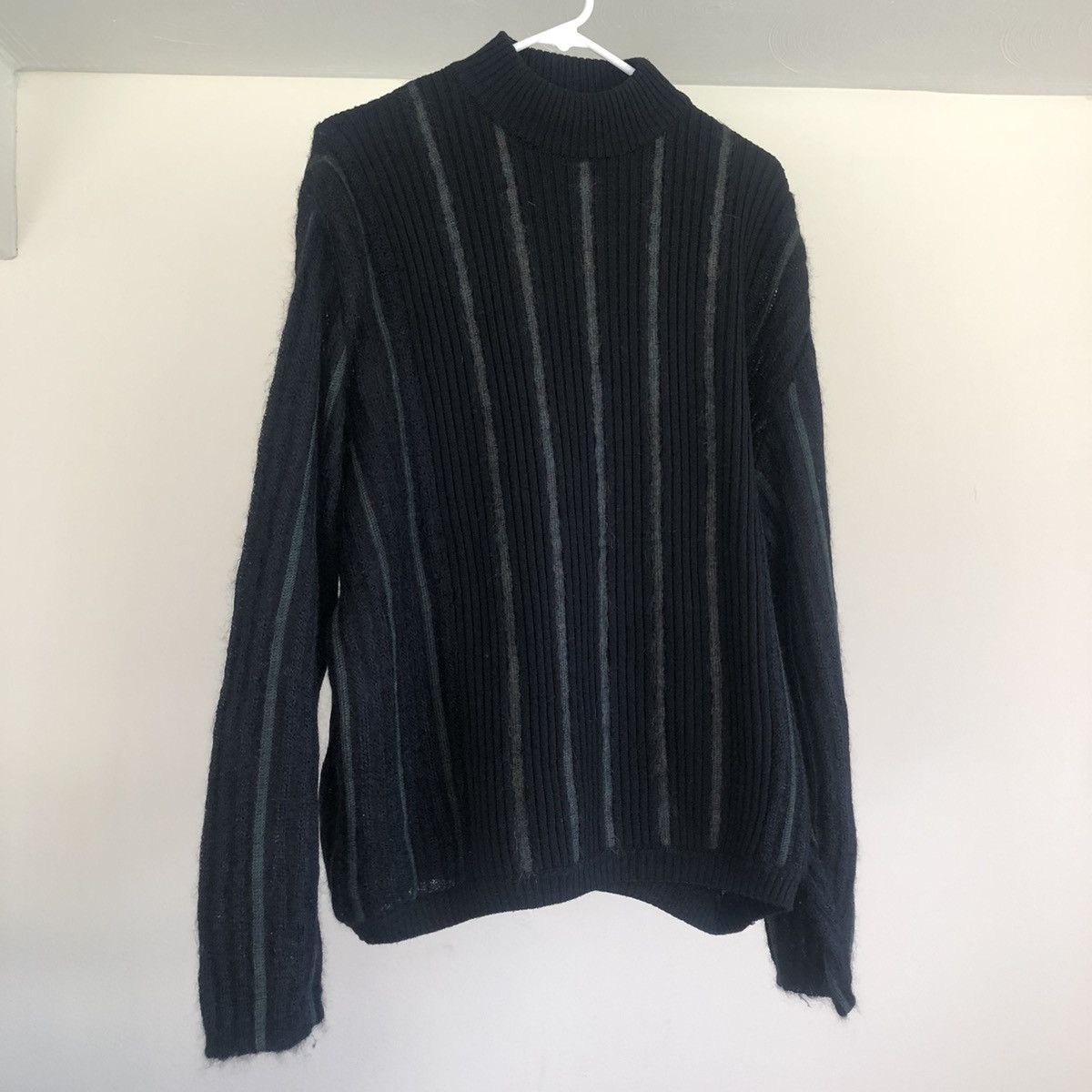 image of Vintage Archive Gianni Versace Mohair Wool Sweater in Black, Men's (Size Large)