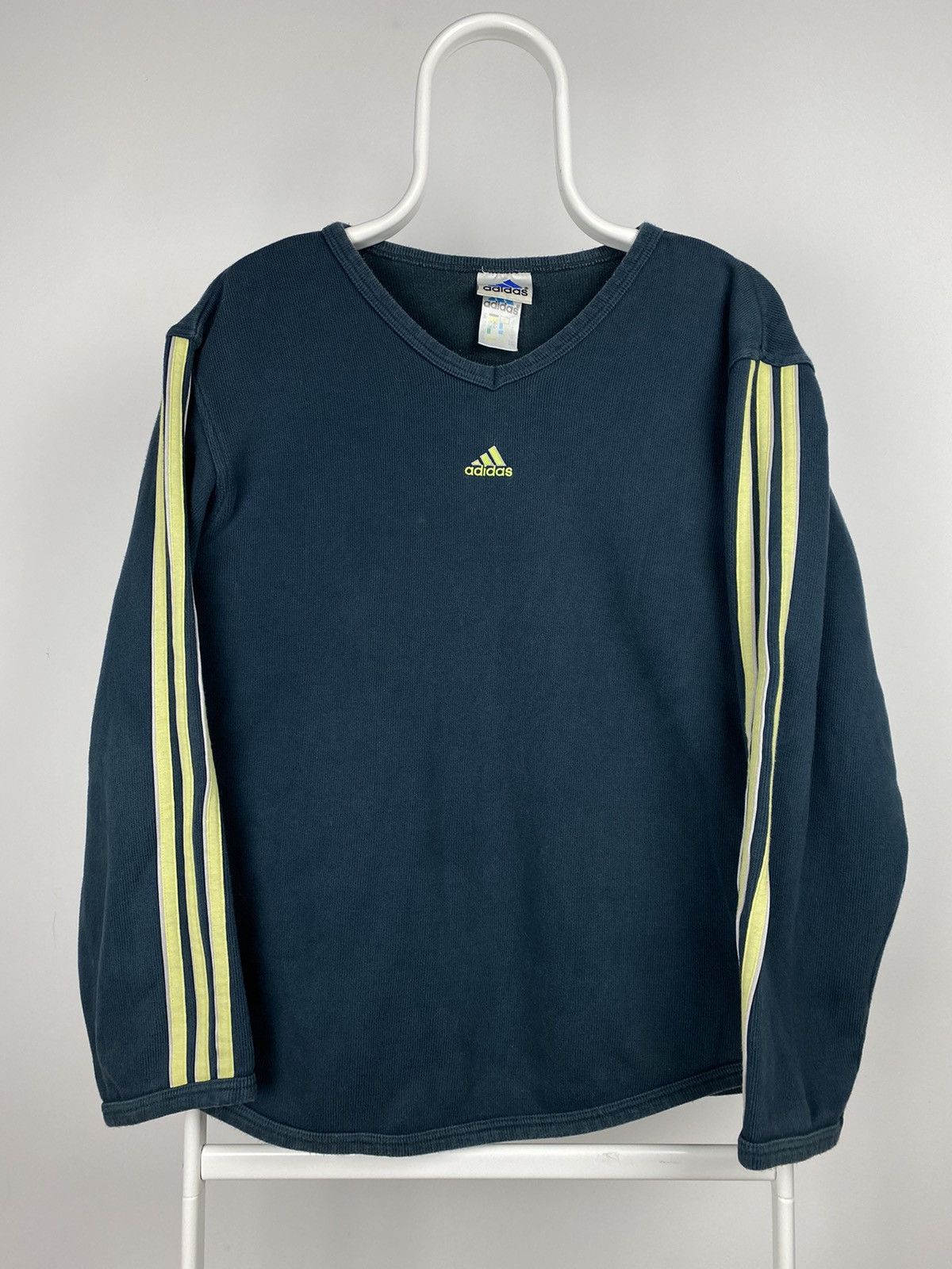 Adidas × Vintage 90s Adidas vintage green sweatshirt small logo Size US M / EU 48-50 / 2 - 1 Thumbnail