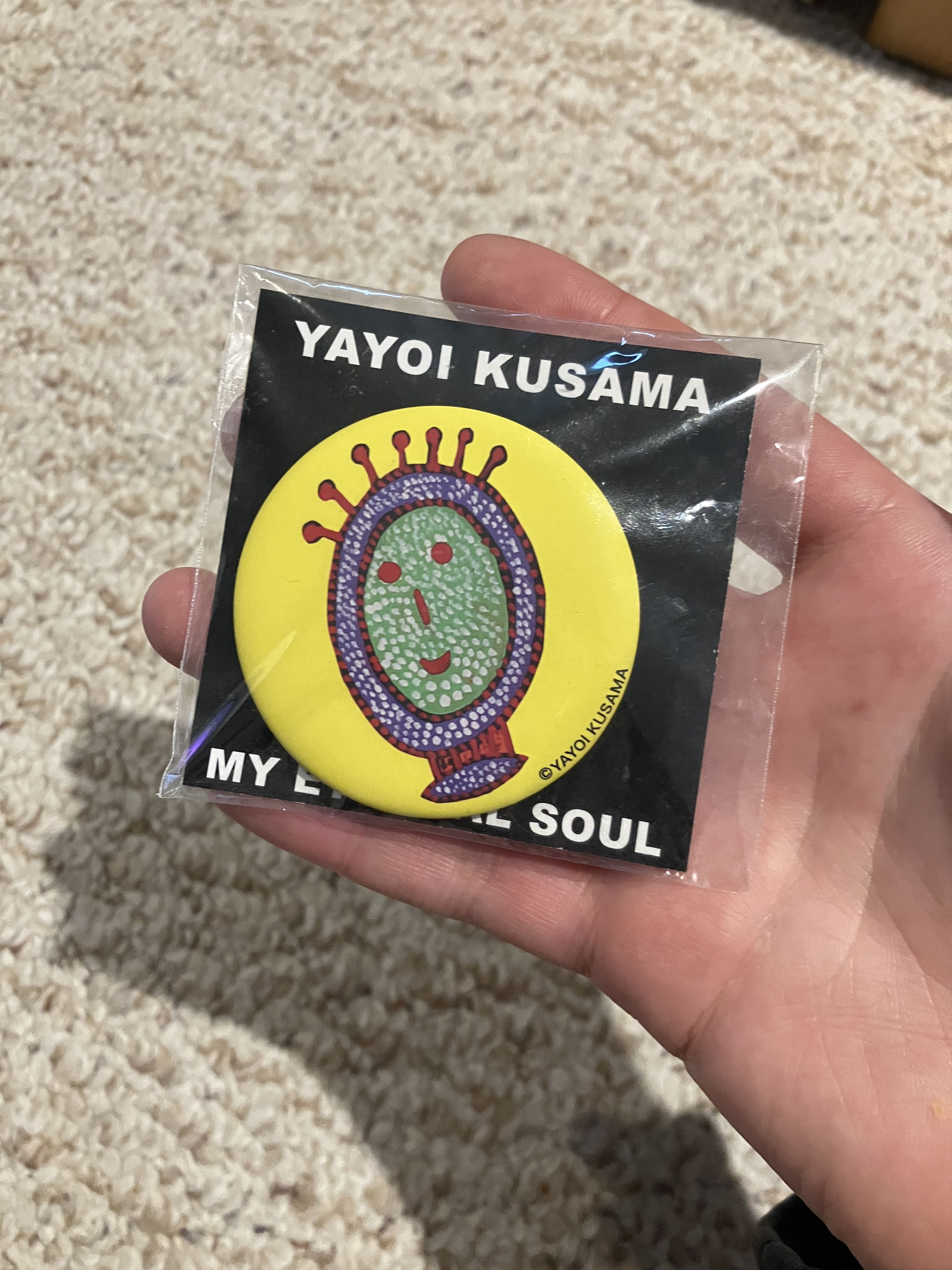 Art Yayoi Kusama MY ETERNAL SOUL Pin | Grailed