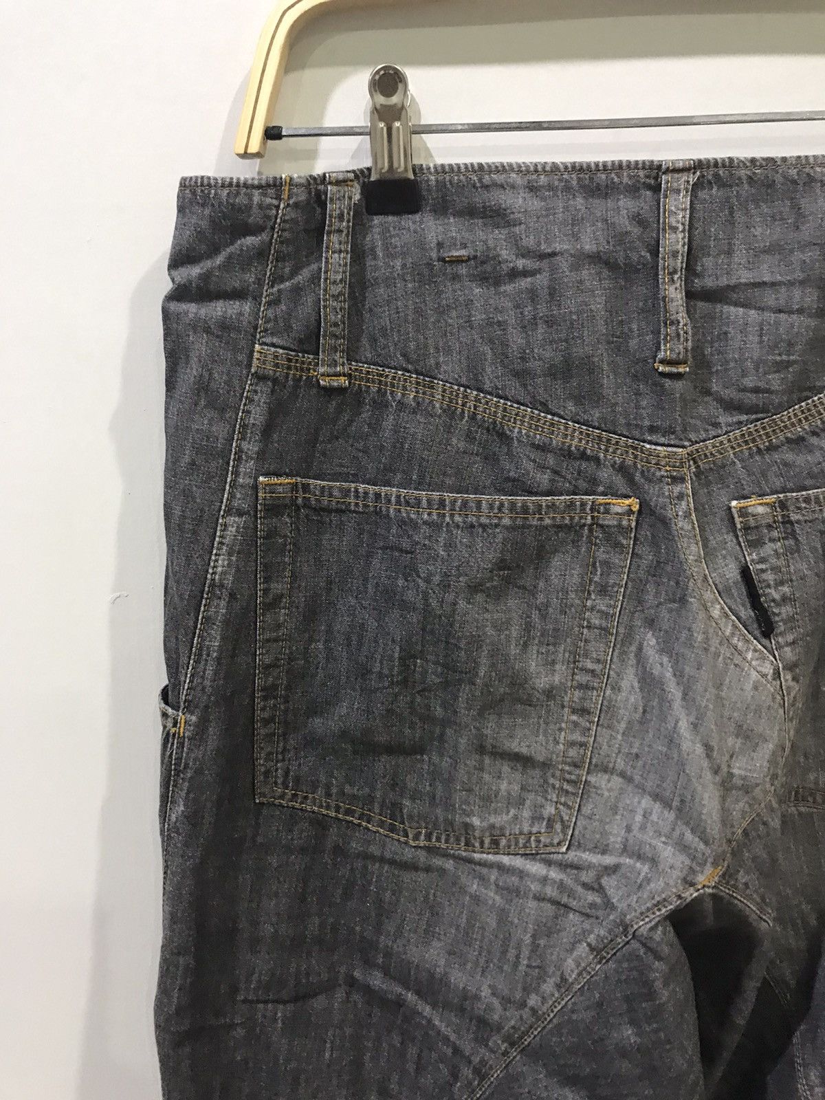 CABANE de ZUCCa CABANE de ZUCCA XIssey Miyake Designer Crazy Seam Pant Size US 33 - 12 Thumbnail