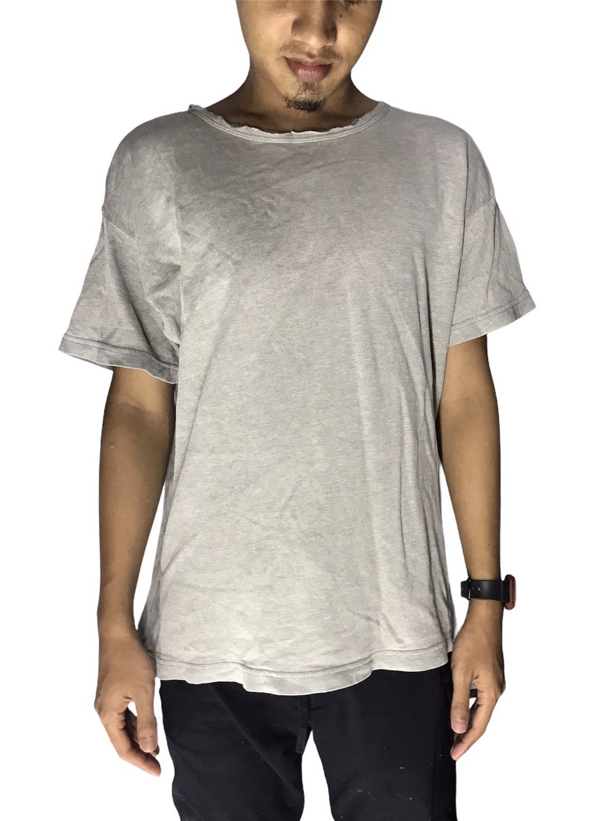 Designer × Issey Miyake × Japanese Brand IS PLAIN DISTRESSED TSHIRT BY ISSEY MIYAKE Size US M / EU 48-50 / 2 - 4 Thumbnail