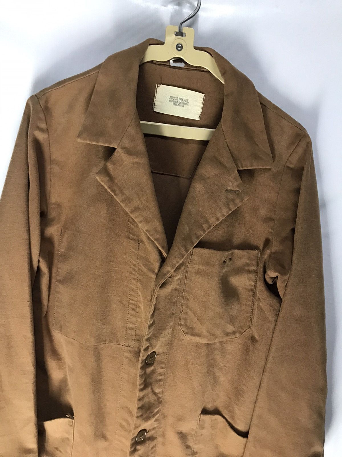 CABANE de ZUCCa × Designer × Issey Miyake Vtg ZUCCA TRAVAIL Cabane De Zucca Button Up Long Jacket Size US M / EU 48-50 / 2 - 4 Thumbnail