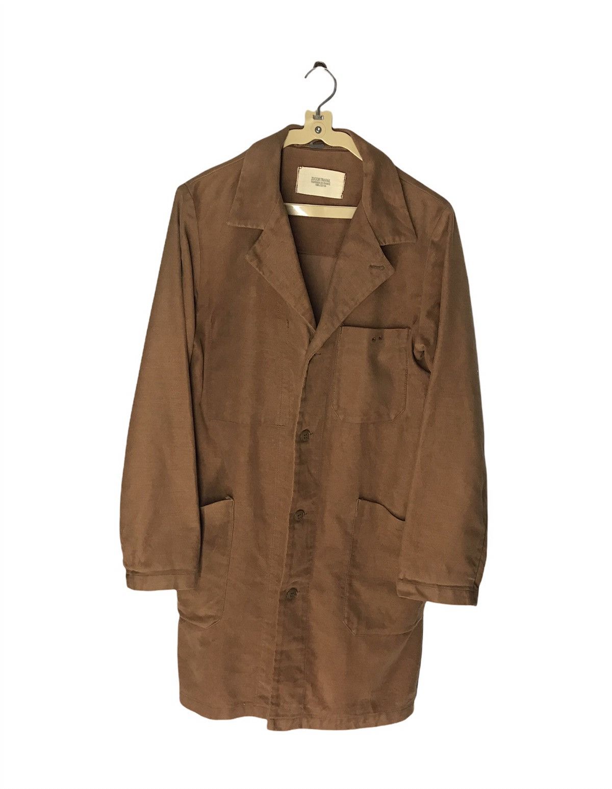 CABANE de ZUCCa × Designer × Issey Miyake Vtg ZUCCA TRAVAIL Cabane De Zucca Button Up Long Jacket Size US M / EU 48-50 / 2 - 1 Thumbnail