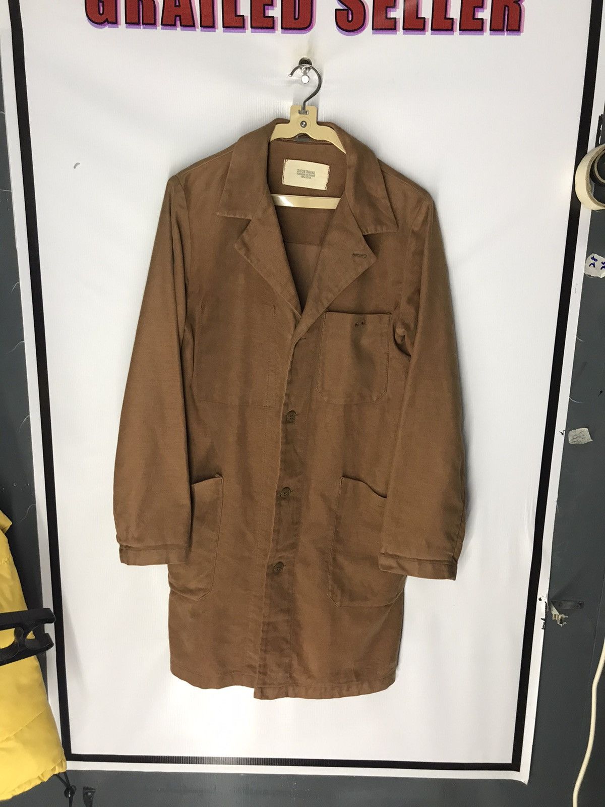 CABANE de ZUCCa × Designer × Issey Miyake Vtg ZUCCA TRAVAIL Cabane De Zucca Button Up Long Jacket Size US M / EU 48-50 / 2 - 7 Thumbnail