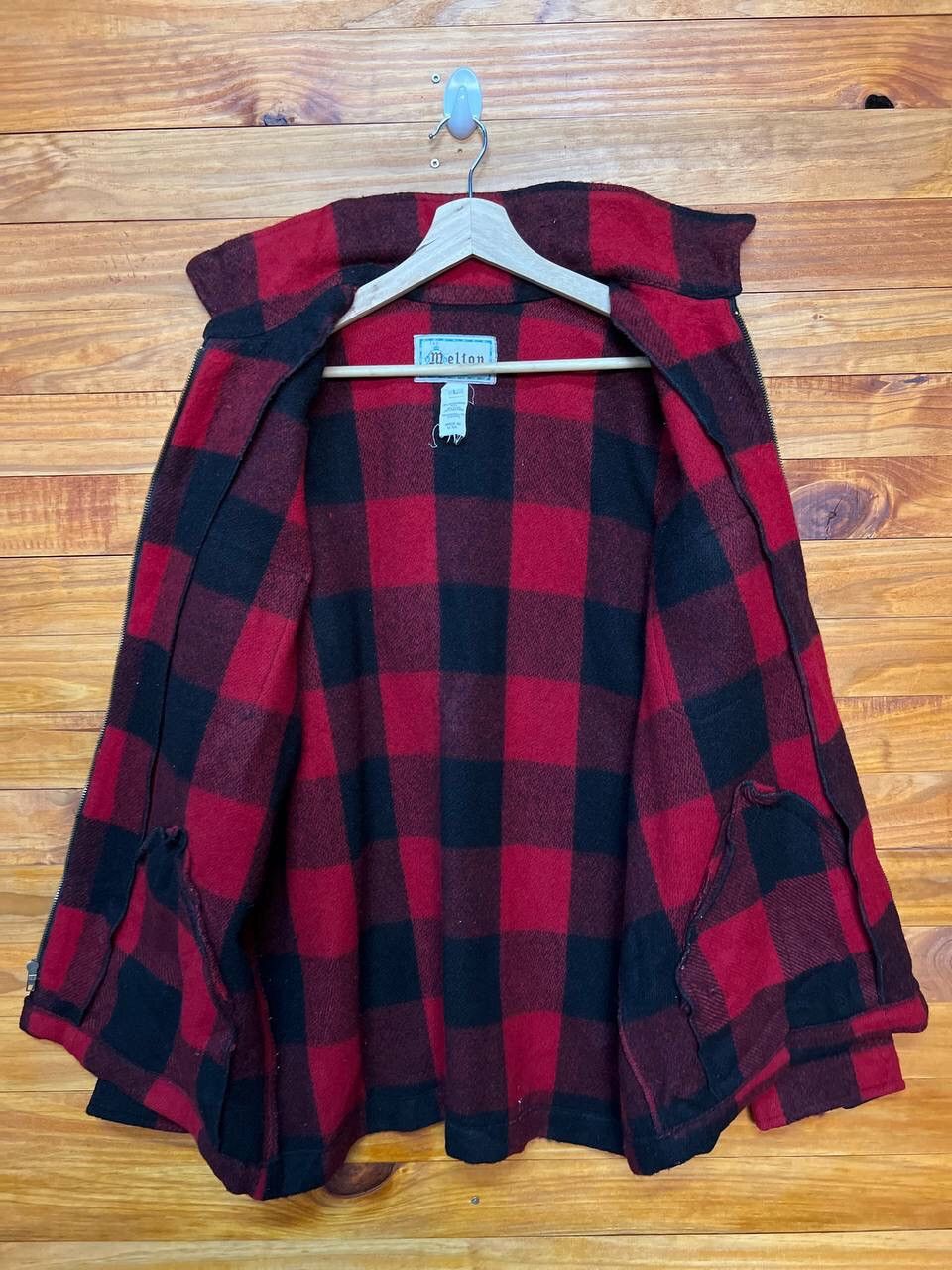 Vintage VINTAGE MELTON COMPANY WOOL PLAID JACKET Size US L / EU 52-54 / 3 - 9 Thumbnail
