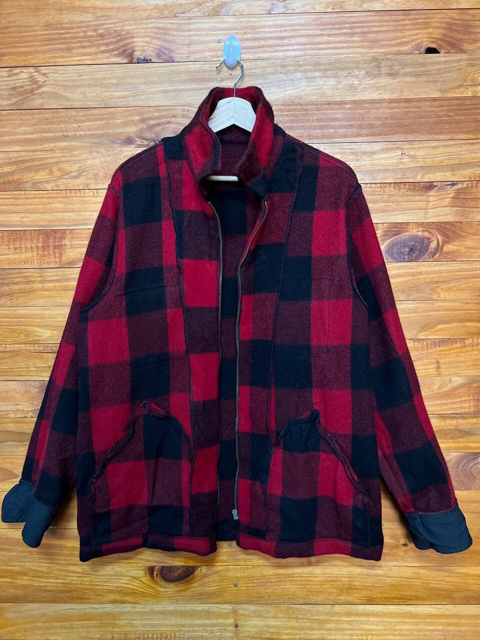 Vintage VINTAGE MELTON COMPANY WOOL PLAID JACKET Size US L / EU 52-54 / 3 - 10 Thumbnail