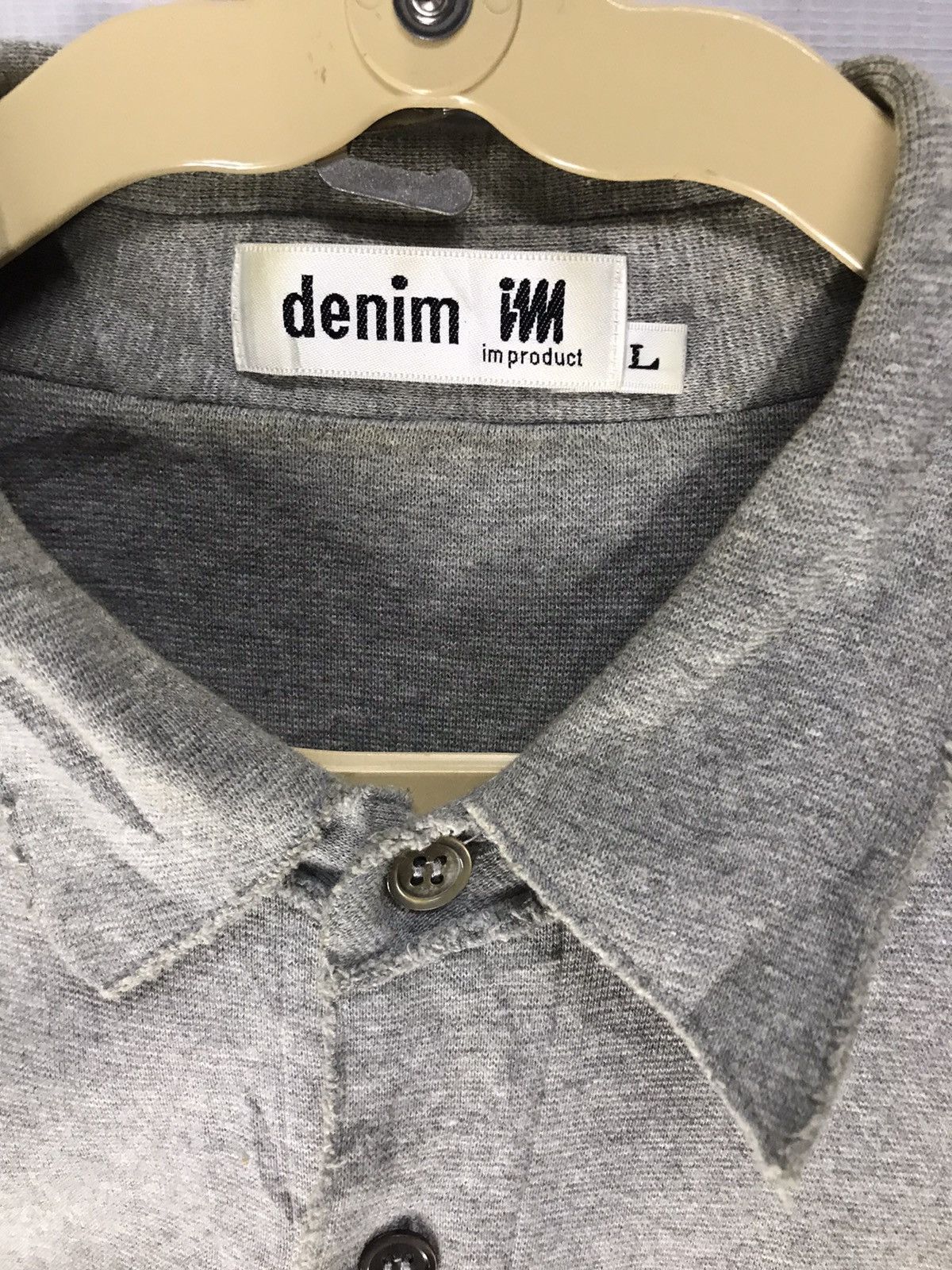 Designer × Issey Miyake × Japanese Brand 🔥rare 🔥Denim issey miyake button up rare designs Size US L / EU 52-54 / 3 - 4 Thumbnail