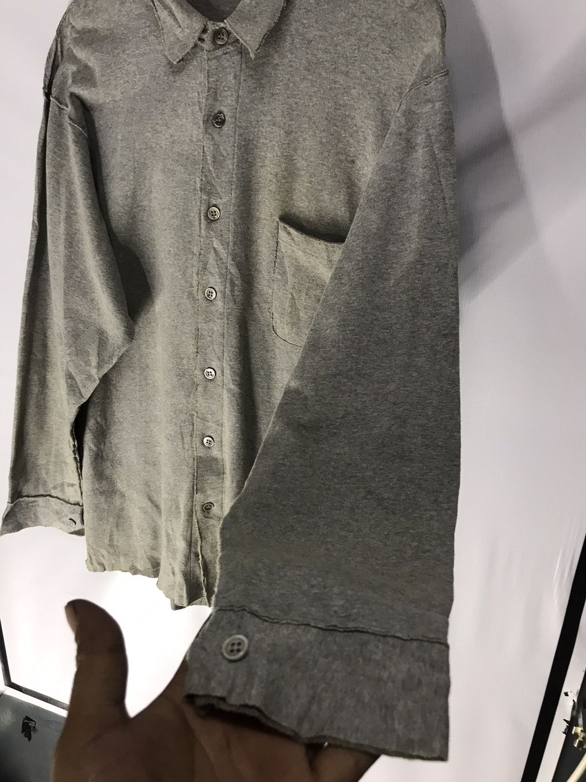 Designer × Issey Miyake × Japanese Brand 🔥rare 🔥Denim issey miyake button up rare designs Size US L / EU 52-54 / 3 - 9 Thumbnail