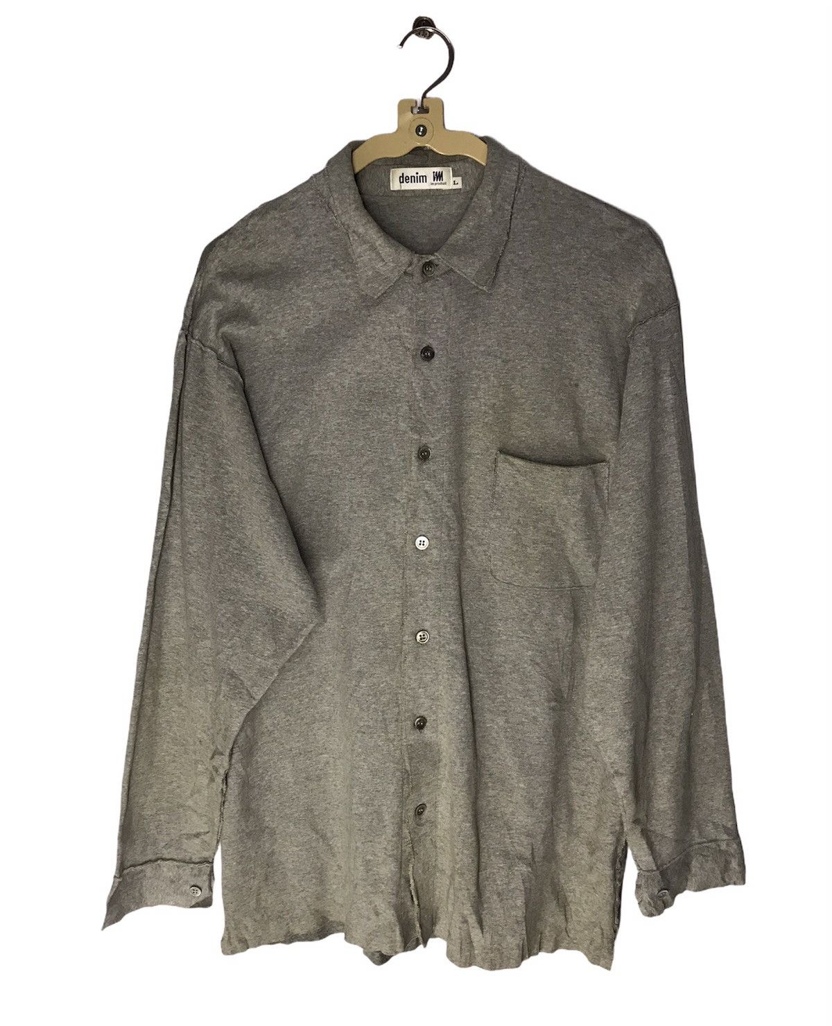 Designer × Issey Miyake × Japanese Brand 🔥rare 🔥Denim issey miyake button up rare designs Size US L / EU 52-54 / 3 - 2 Thumbnail