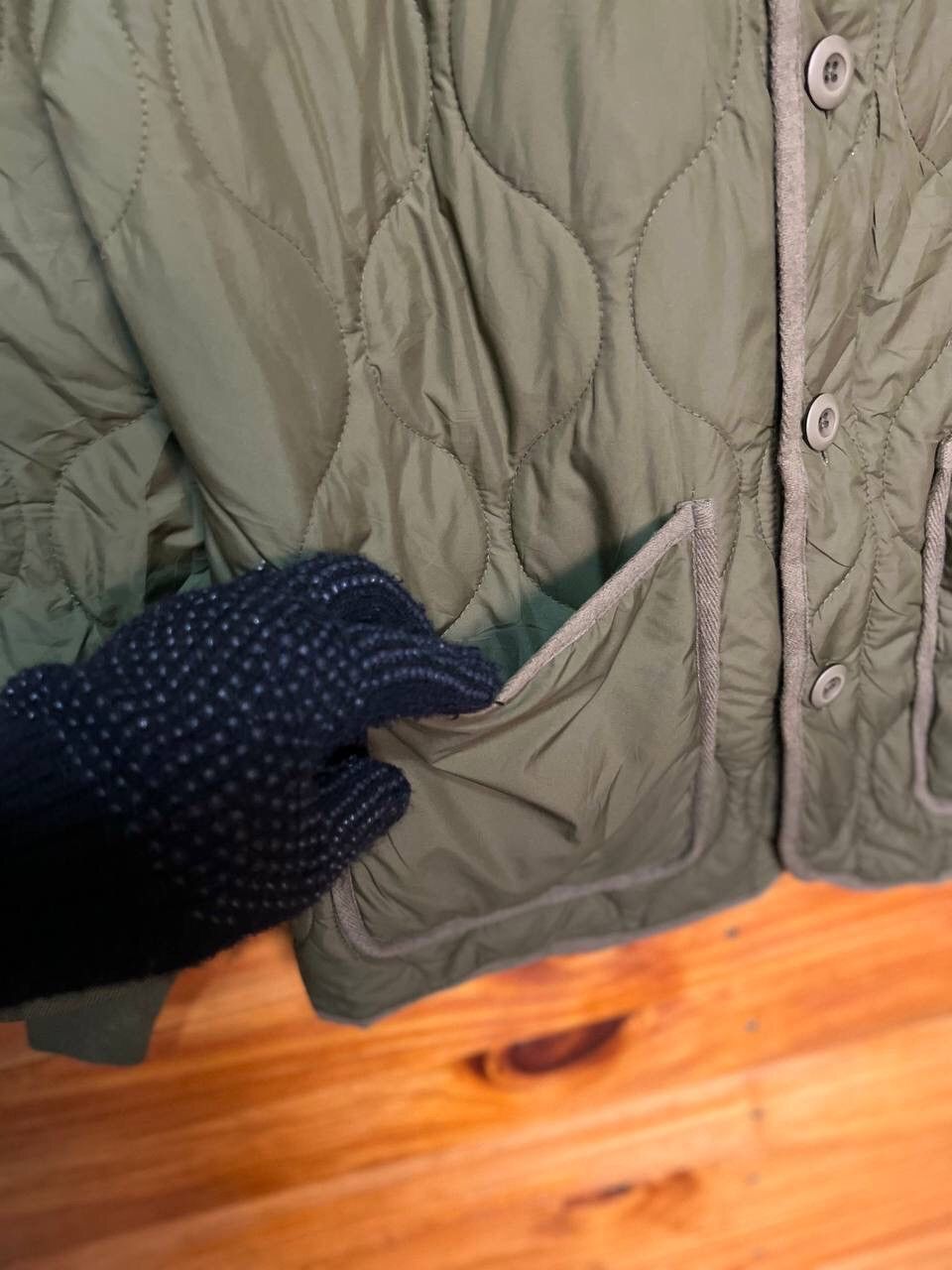 Japanese Brand J.FERRY MEN ARMY GREEN QUILTED JACKET Size US M / EU 48-50 / 2 - 10 Thumbnail