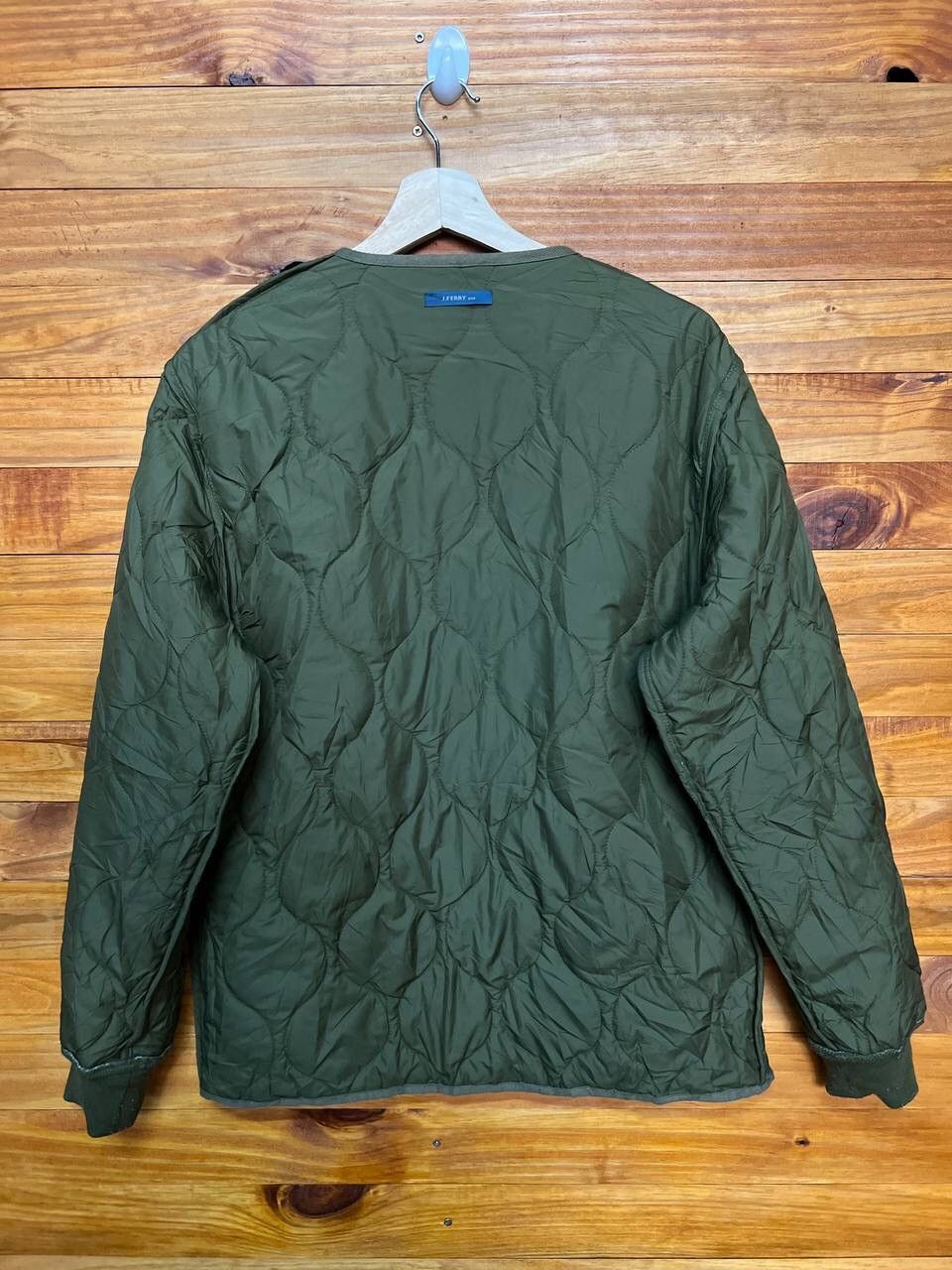 Japanese Brand J.FERRY MEN ARMY GREEN QUILTED JACKET Size US M / EU 48-50 / 2 - 5 Thumbnail