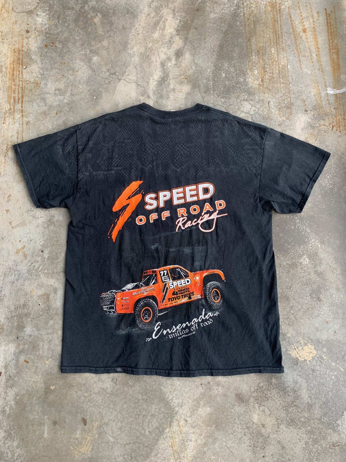 Vintage Vintage Speed Offroad Racing Full Print Tshirt Size US XL / EU 56 / 4 - 1 Thumbnail