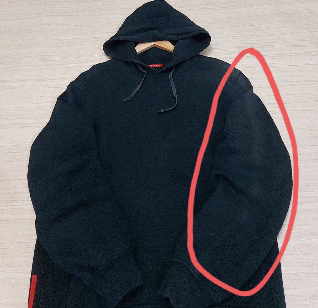 Prada PRADA Plain Black Pullover Hoodie Size US M / EU 48-50 / 2 - 8 Thumbnail