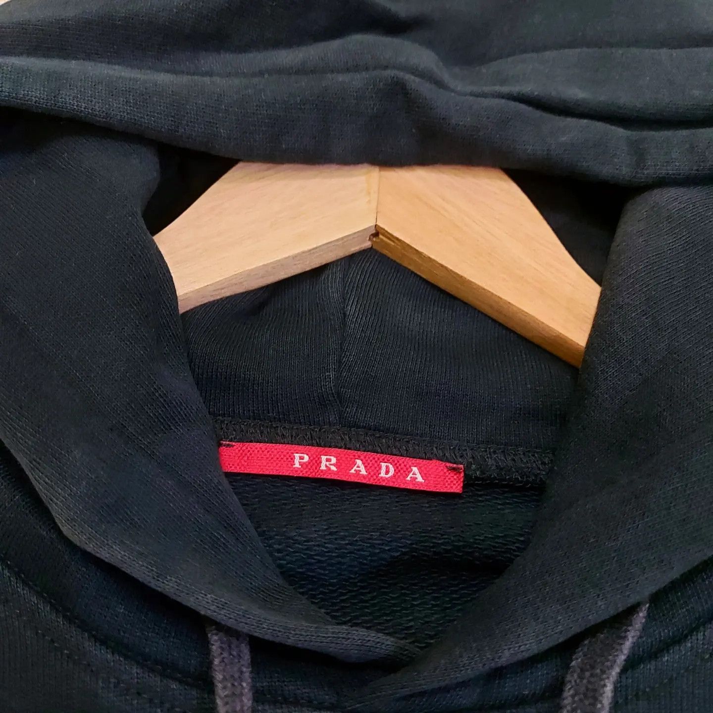 Prada PRADA Plain Black Pullover Hoodie Size US M / EU 48-50 / 2 - 6 Thumbnail