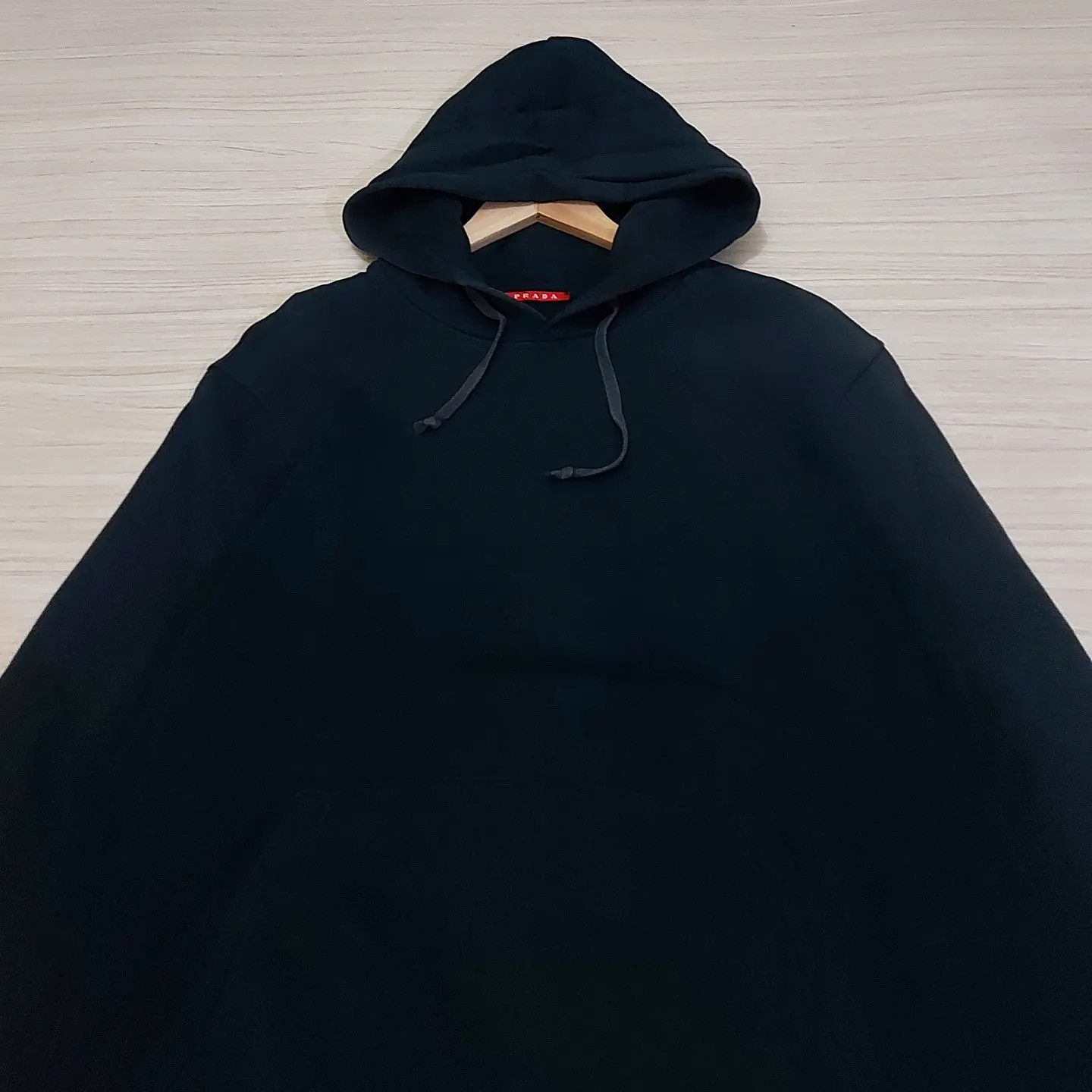 Prada PRADA Plain Black Pullover Hoodie Size US M / EU 48-50 / 2 - 2 Thumbnail