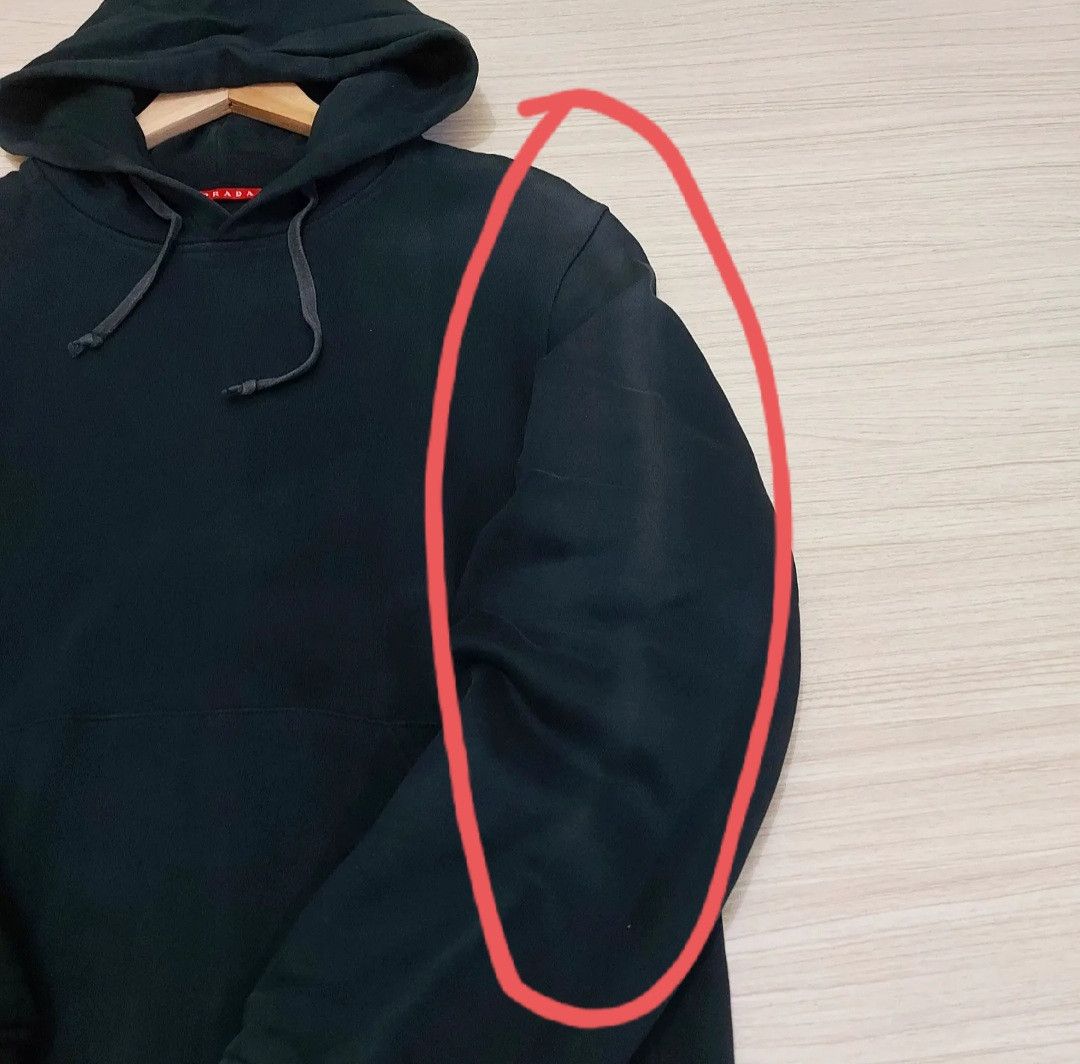 Prada PRADA Plain Black Pullover Hoodie Size US M / EU 48-50 / 2 - 9 Thumbnail