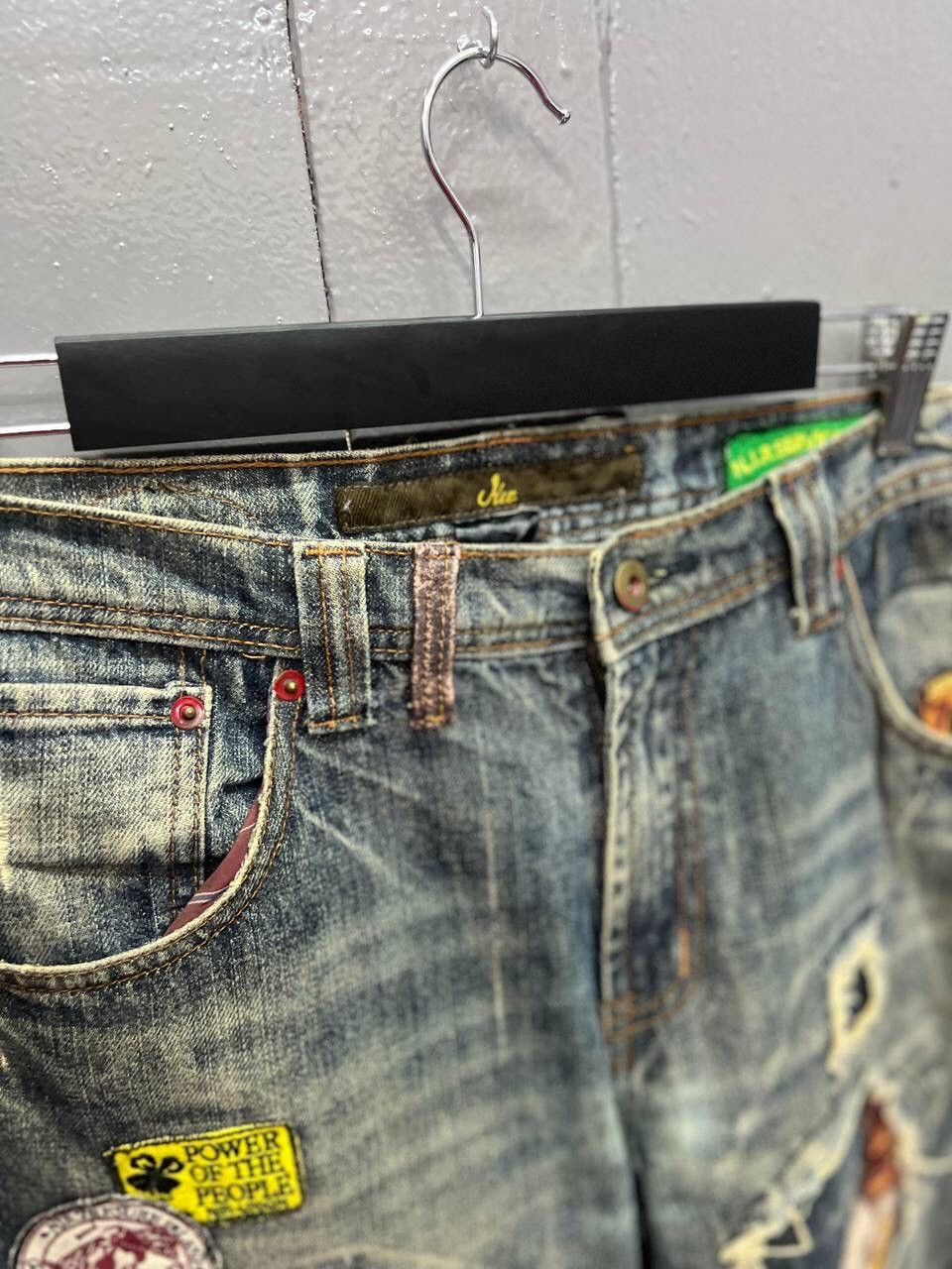 Japanese Brand VINTAGE NIR DISTRESS BADGES JEANS Size US 33 - 8 Thumbnail