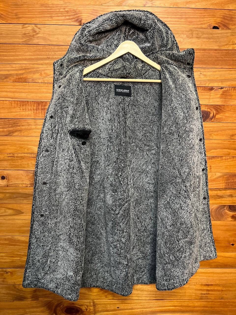 Giorgio Armani GIORGIO ARMANI A MILANO BORGONUOVO LANA WOOL HOODIE Size US M / EU 48-50 / 2 - 9 Thumbnail