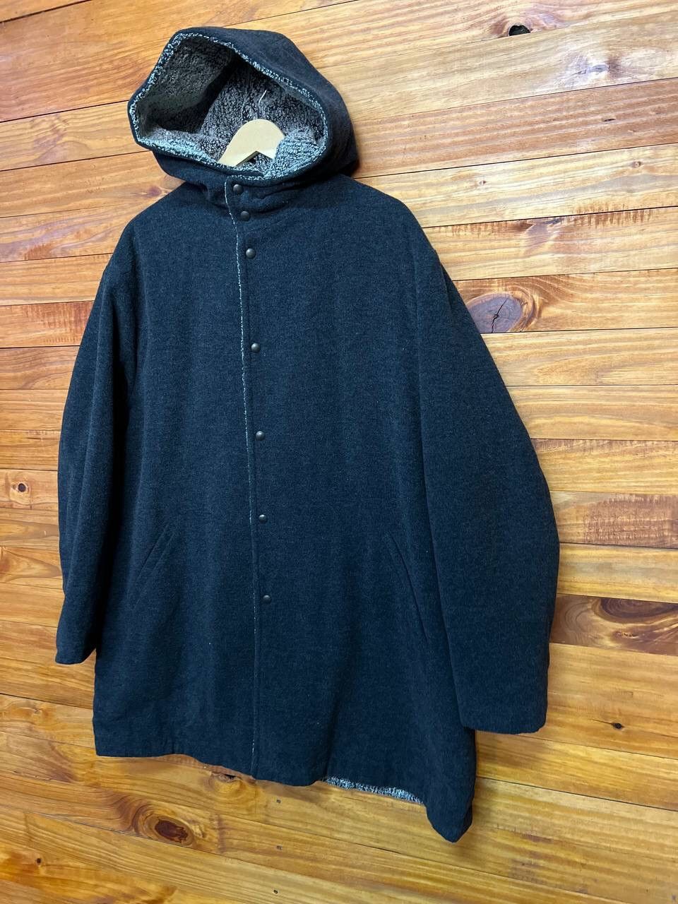 Giorgio Armani GIORGIO ARMANI A MILANO BORGONUOVO LANA WOOL HOODIE Size US M / EU 48-50 / 2 - 3 Thumbnail
