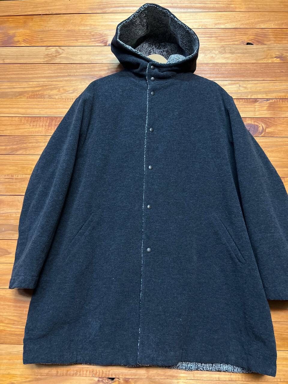 Giorgio Armani GIORGIO ARMANI A MILANO BORGONUOVO LANA WOOL HOODIE Size US M / EU 48-50 / 2 - 4 Thumbnail