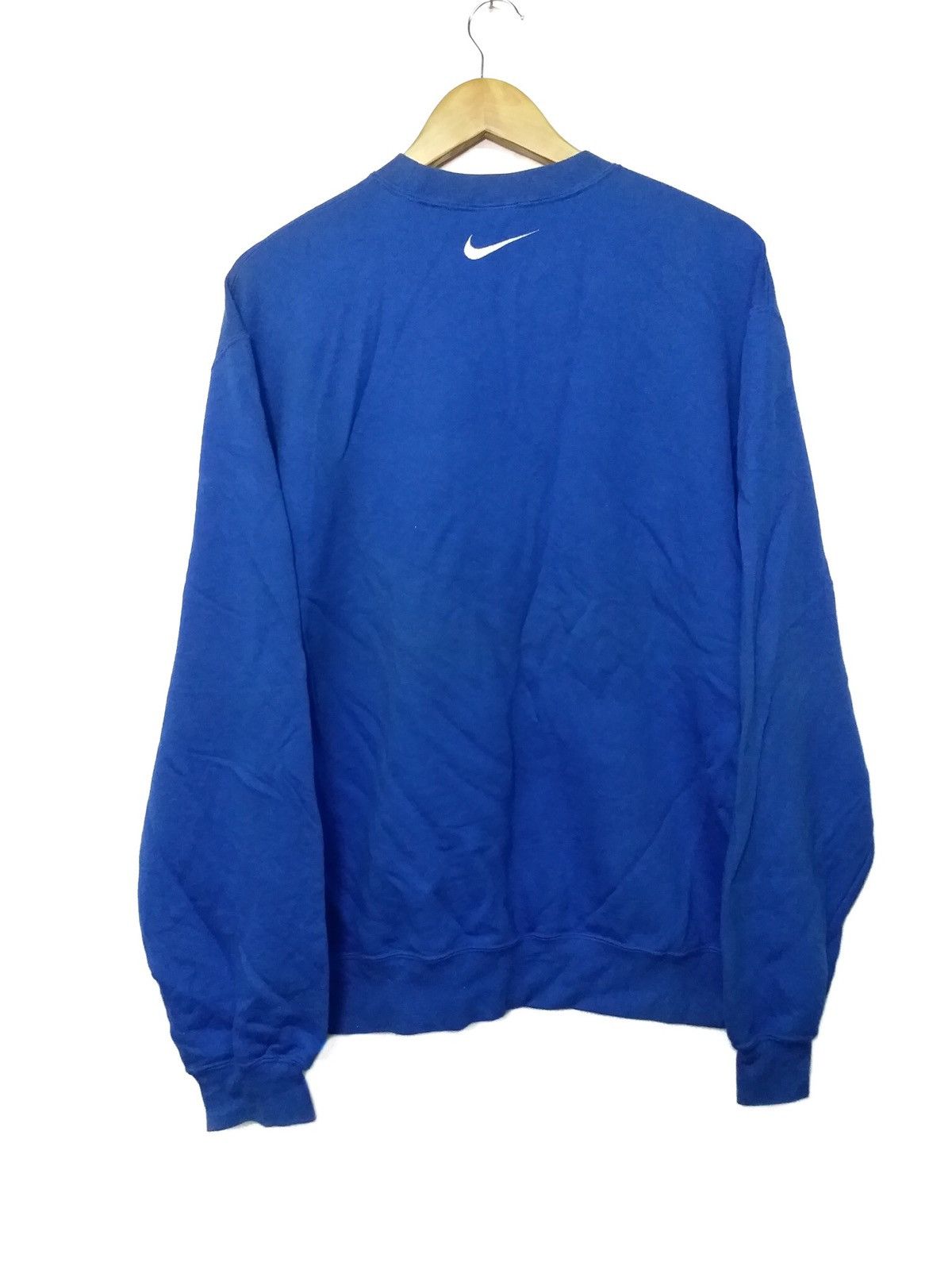 Nike ❌MUST GONE💥 90’s N.I.K.E Blue Sweatshirt BIG Logo sz L Size US M / EU 48-50 / 2 - 2 Thumbnail