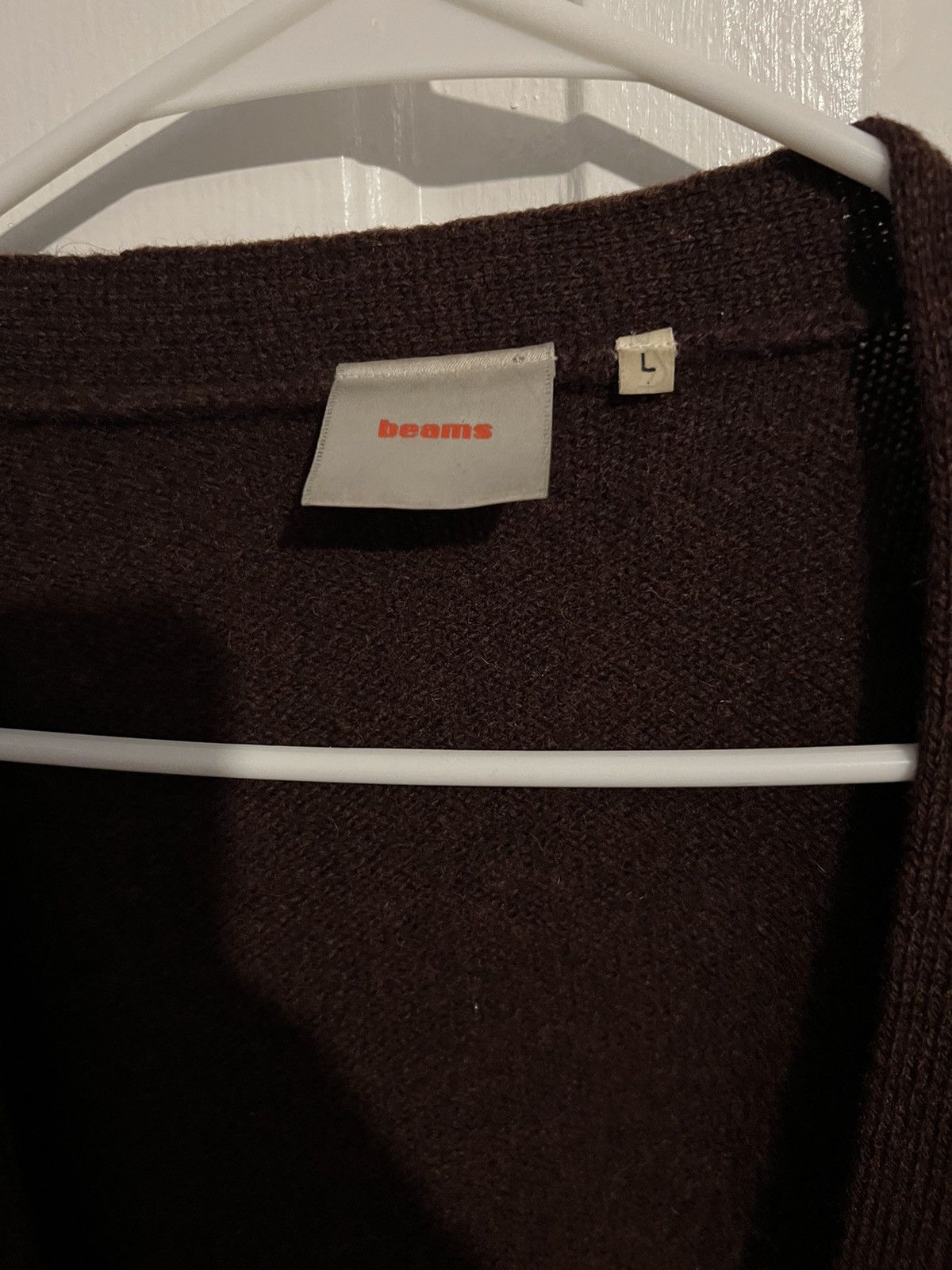 Beams Plus Beams Brown Wool Cardigan Size US L / EU 52-54 / 3 - 5 Thumbnail
