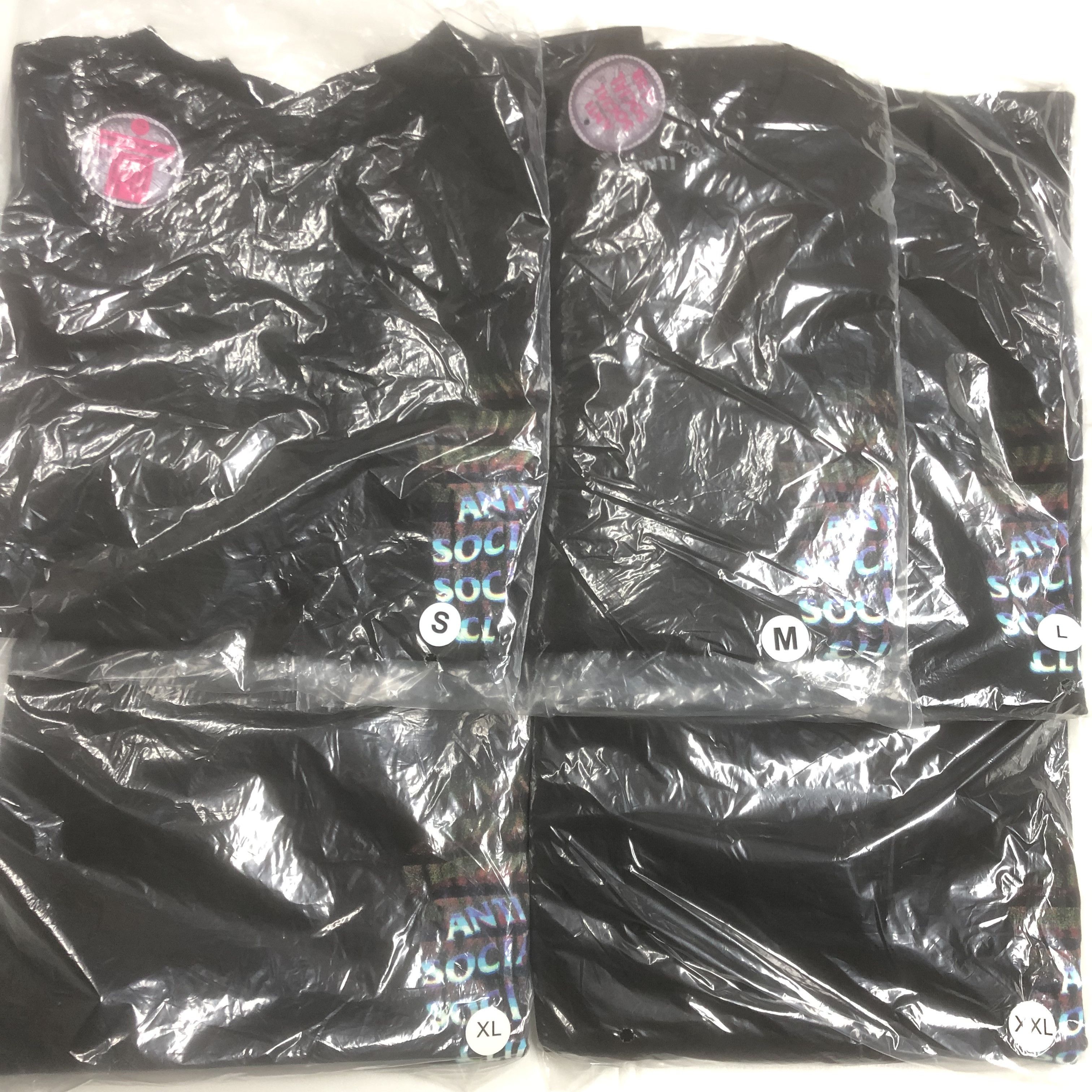 Anti Social Social Club × Members Only DS ASSC Channel 747 Black Tee BAPE KITH KAWS FTP VLONE OOTD Size US XXL / EU 58 / 5 - 7 Thumbnail