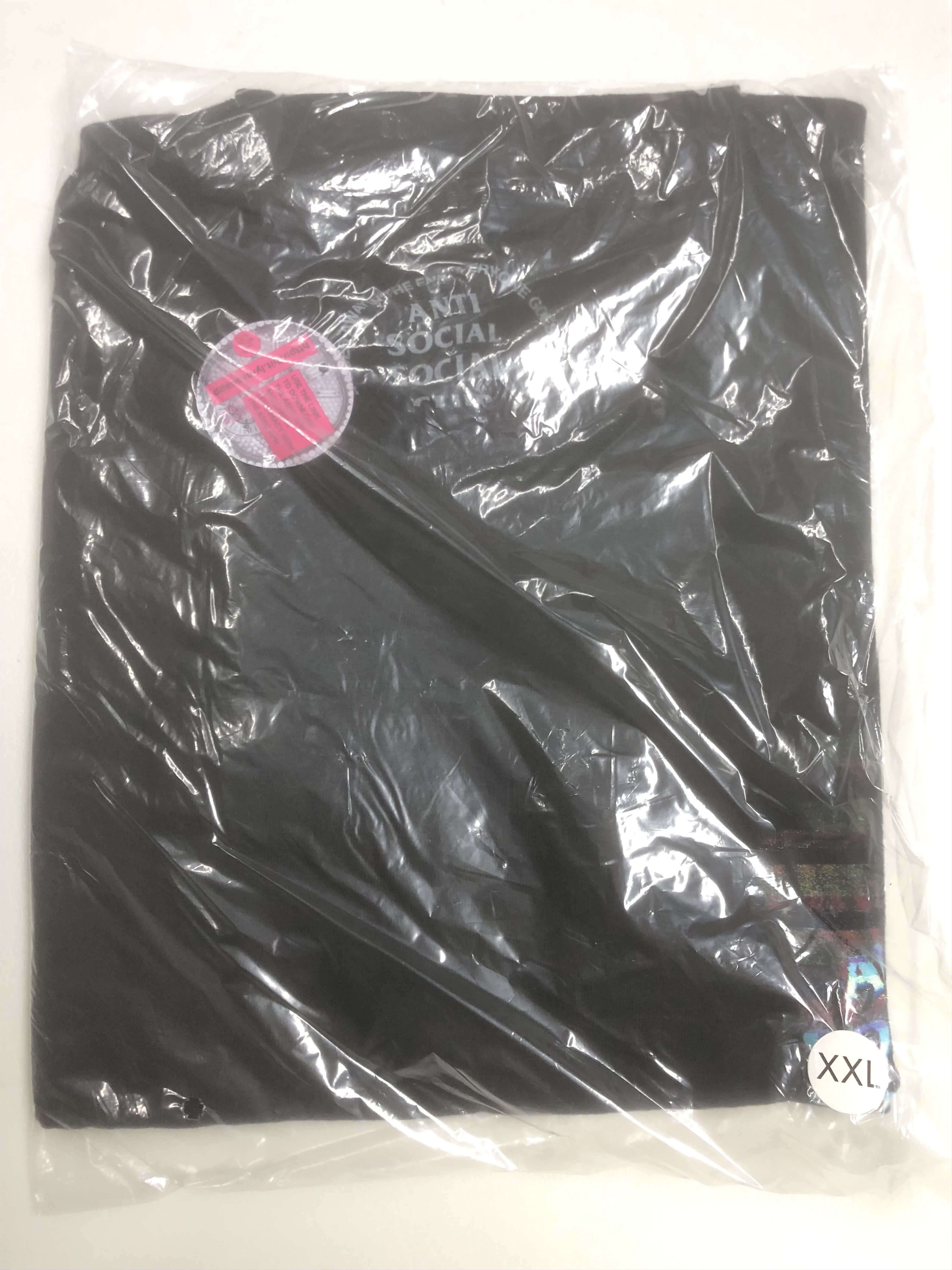 Anti Social Social Club × Members Only DS ASSC Channel 747 Black Tee BAPE KITH KAWS FTP VLONE OOTD Size US XXL / EU 58 / 5 - 2 Thumbnail