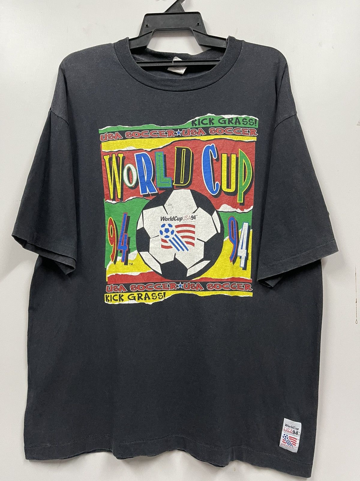 Rap Tees × Vintage Vintage 94 World Cup Team Usa 90s Shirt Size US XL / EU 56 / 4 - 1 Thumbnail